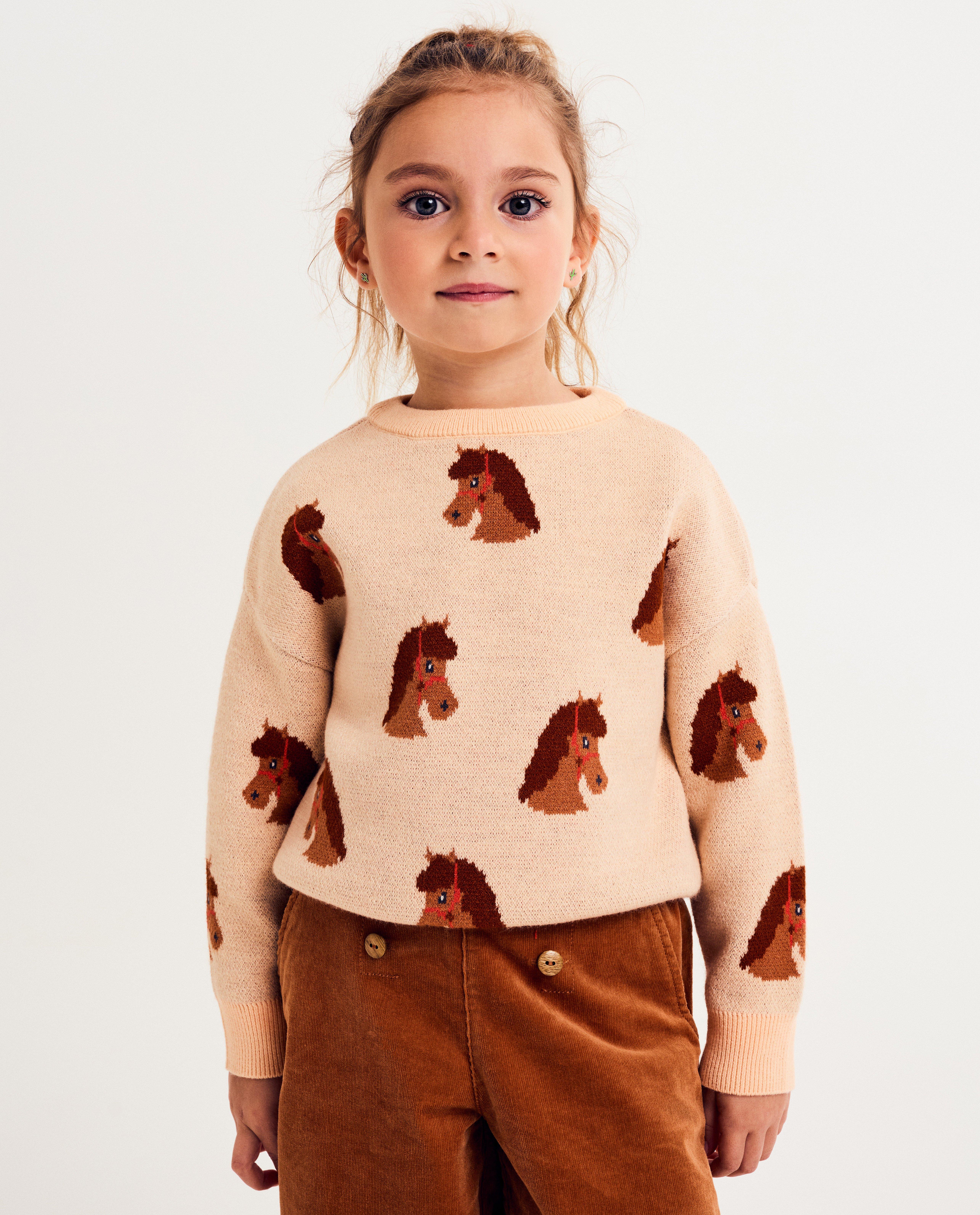 Trui met paardenprint