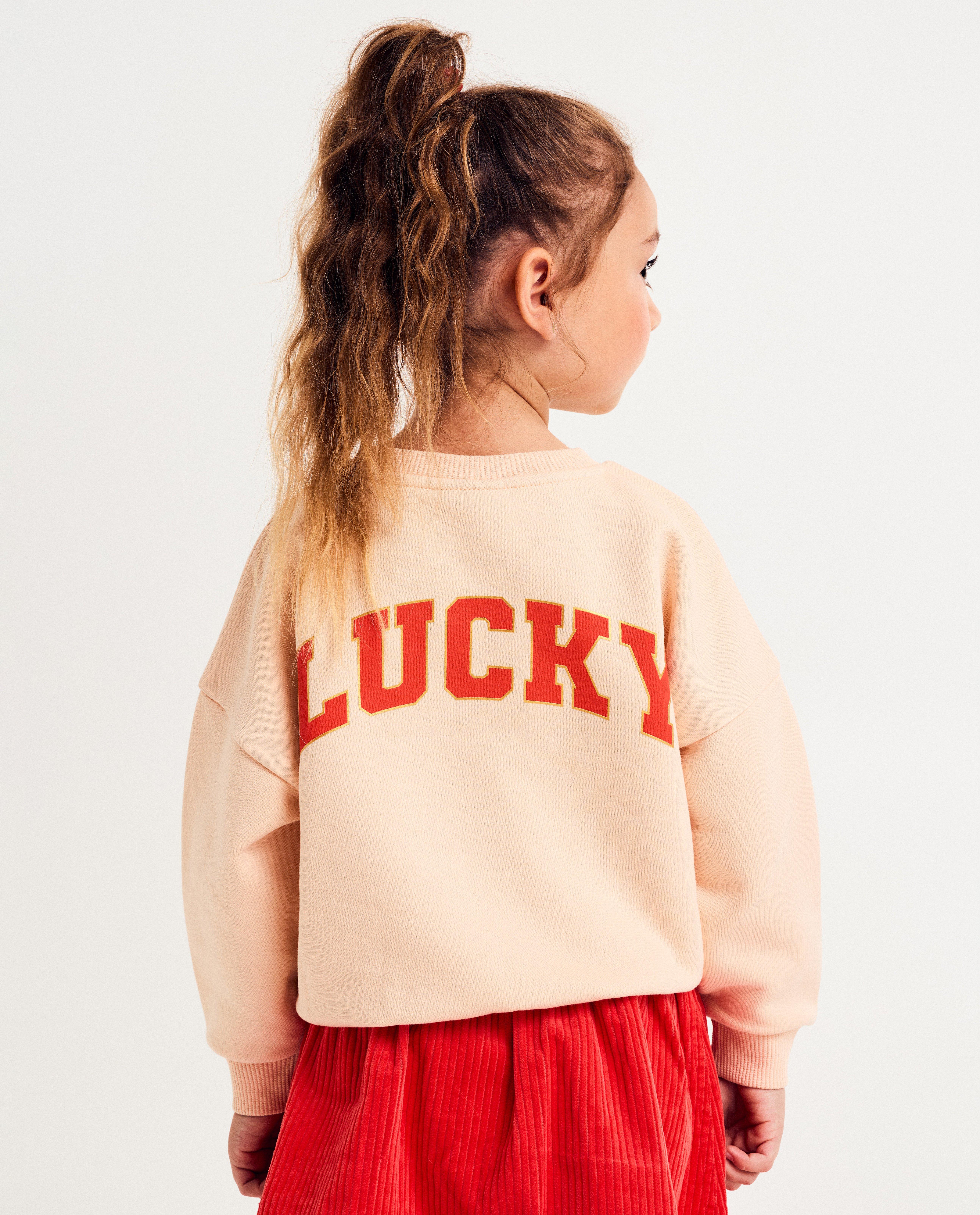 Sweater met backprint, loose fit