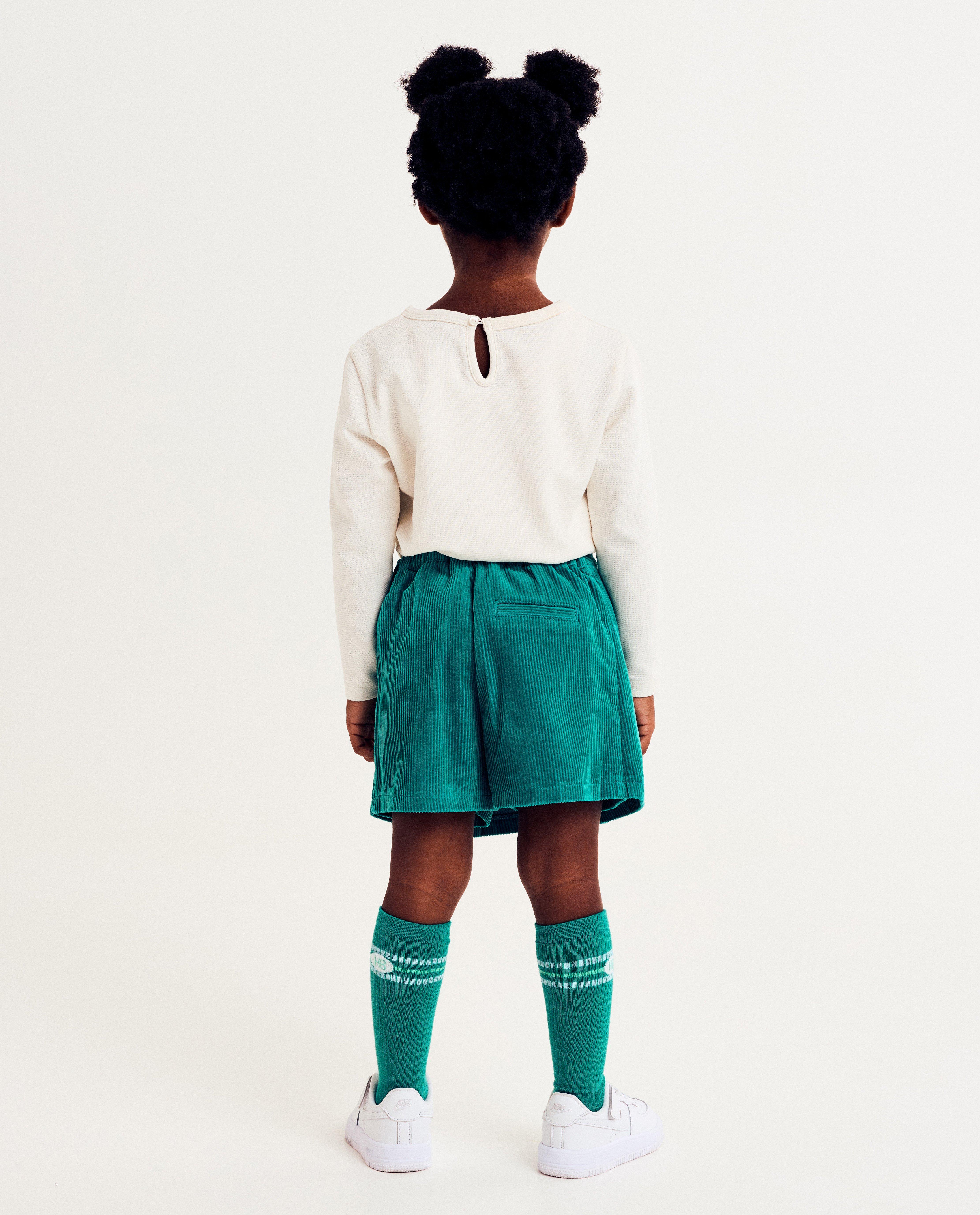 Rokken - Groene skort van ribfluweel