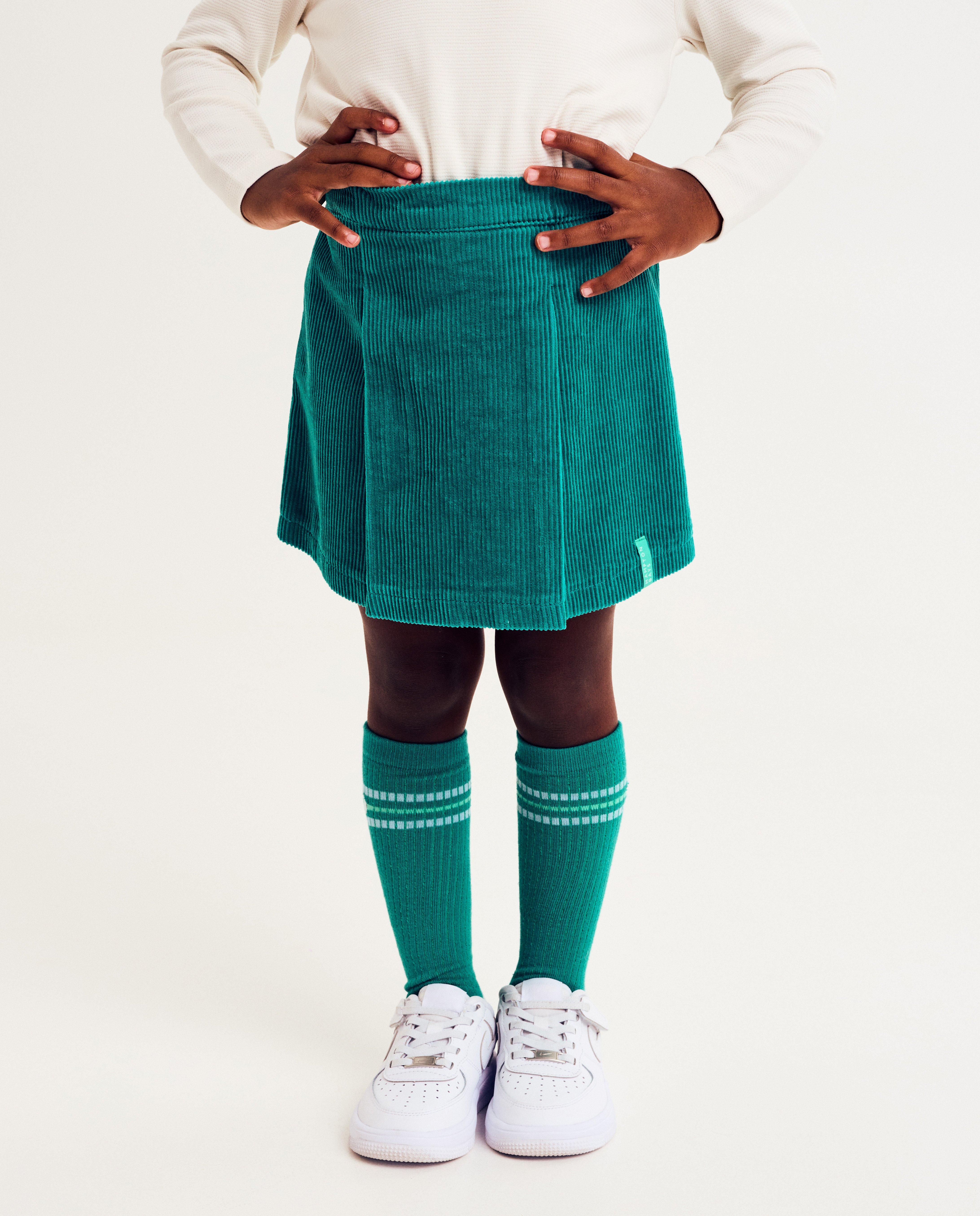 Rokken - Groene skort van ribfluweel