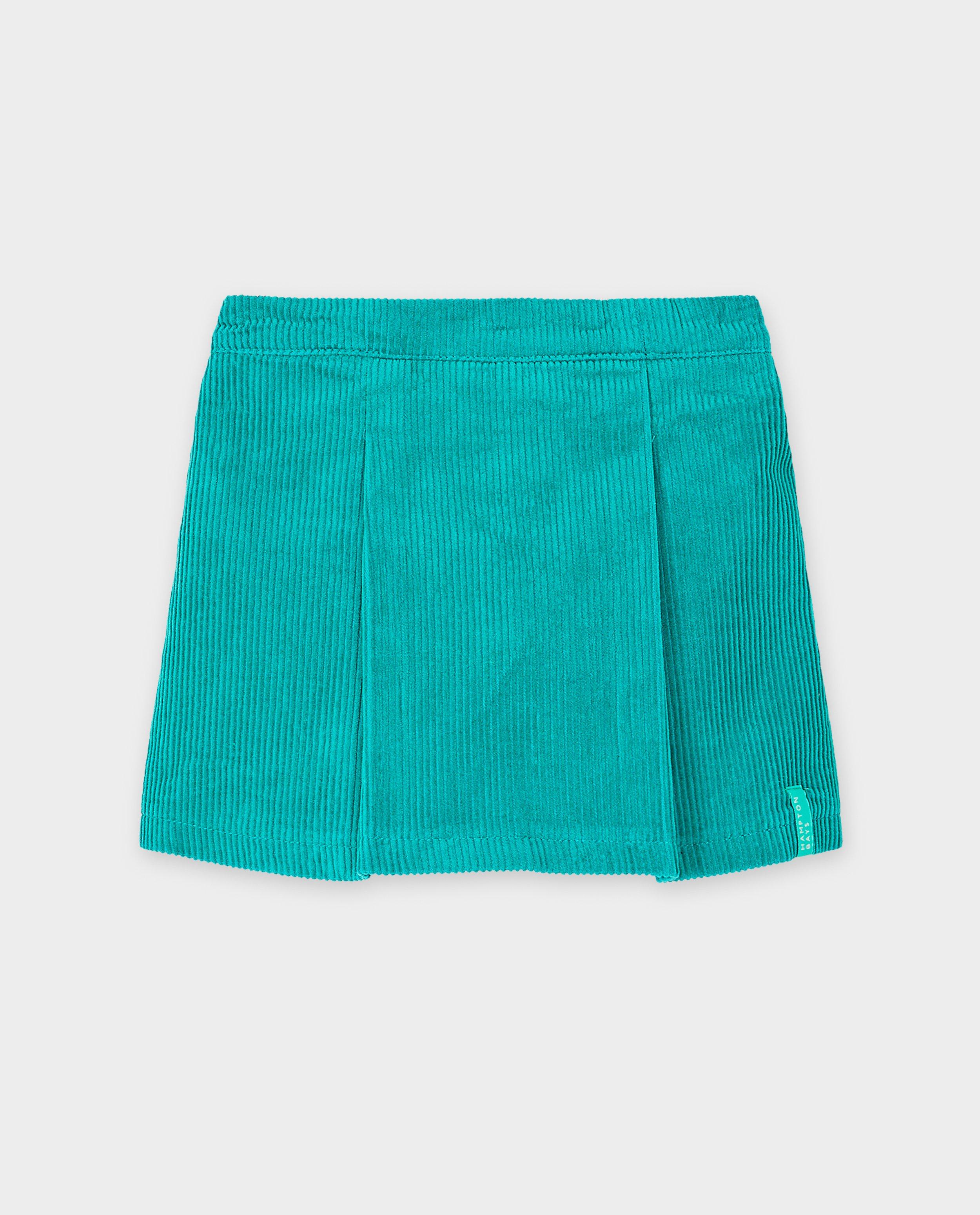 Rokken - Groene skort van ribfluweel