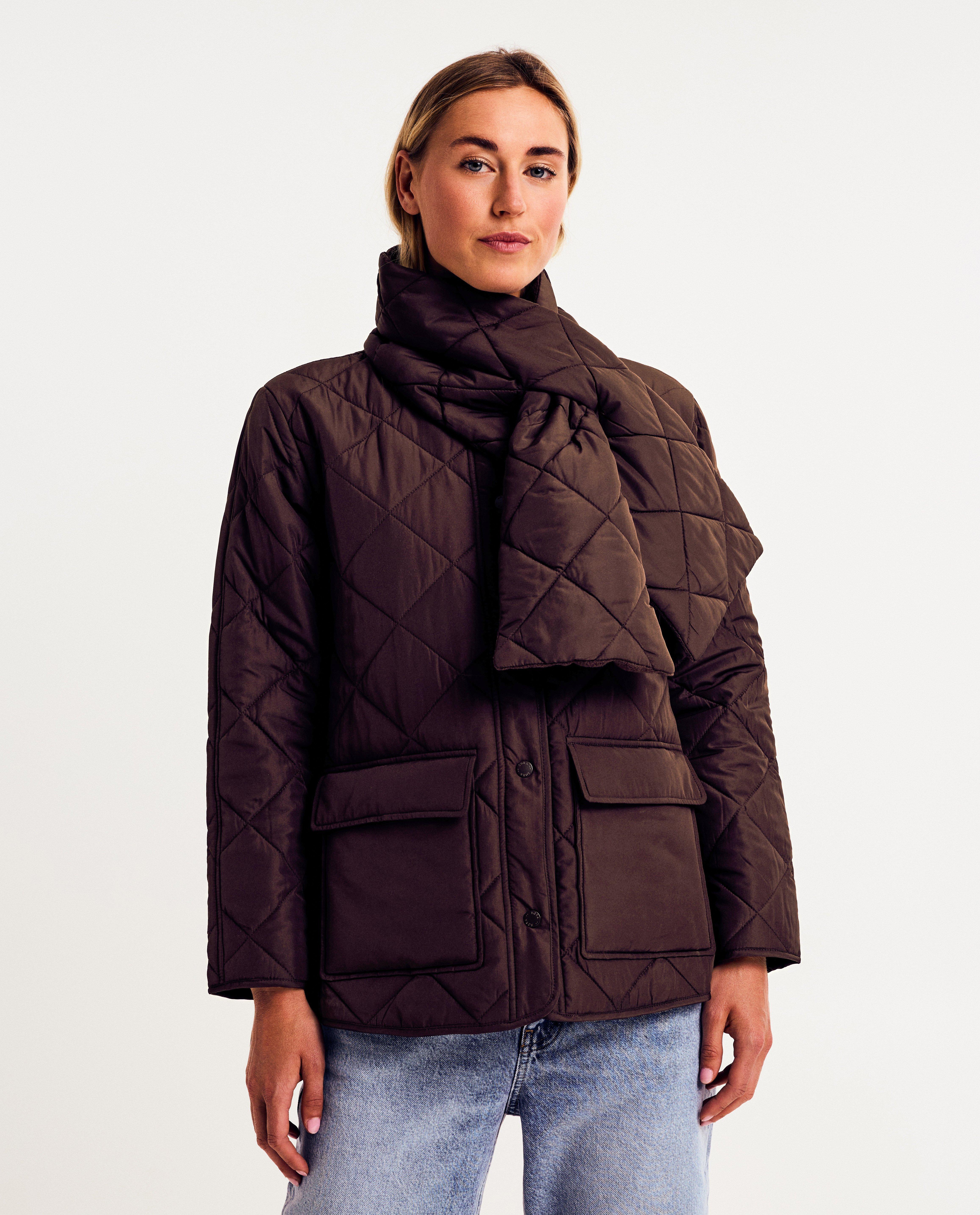 Doorgestikte jas van gerecycleerd polyester - Product Detail - donkerbruin - afbeelding nummer 3