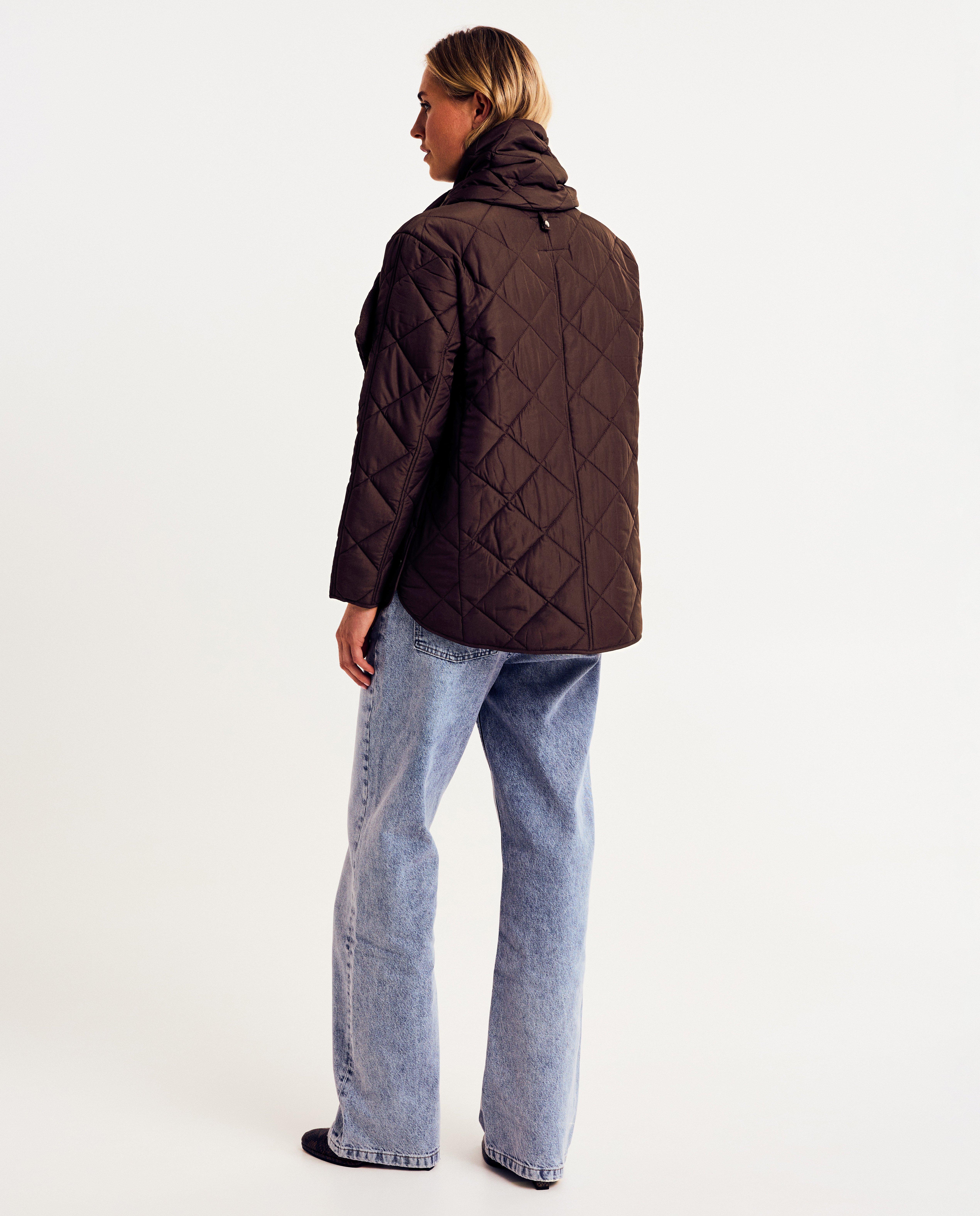 Doorgestikte jas van gerecycleerd polyester - Product Detail - donkerbruin - afbeelding nummer 5