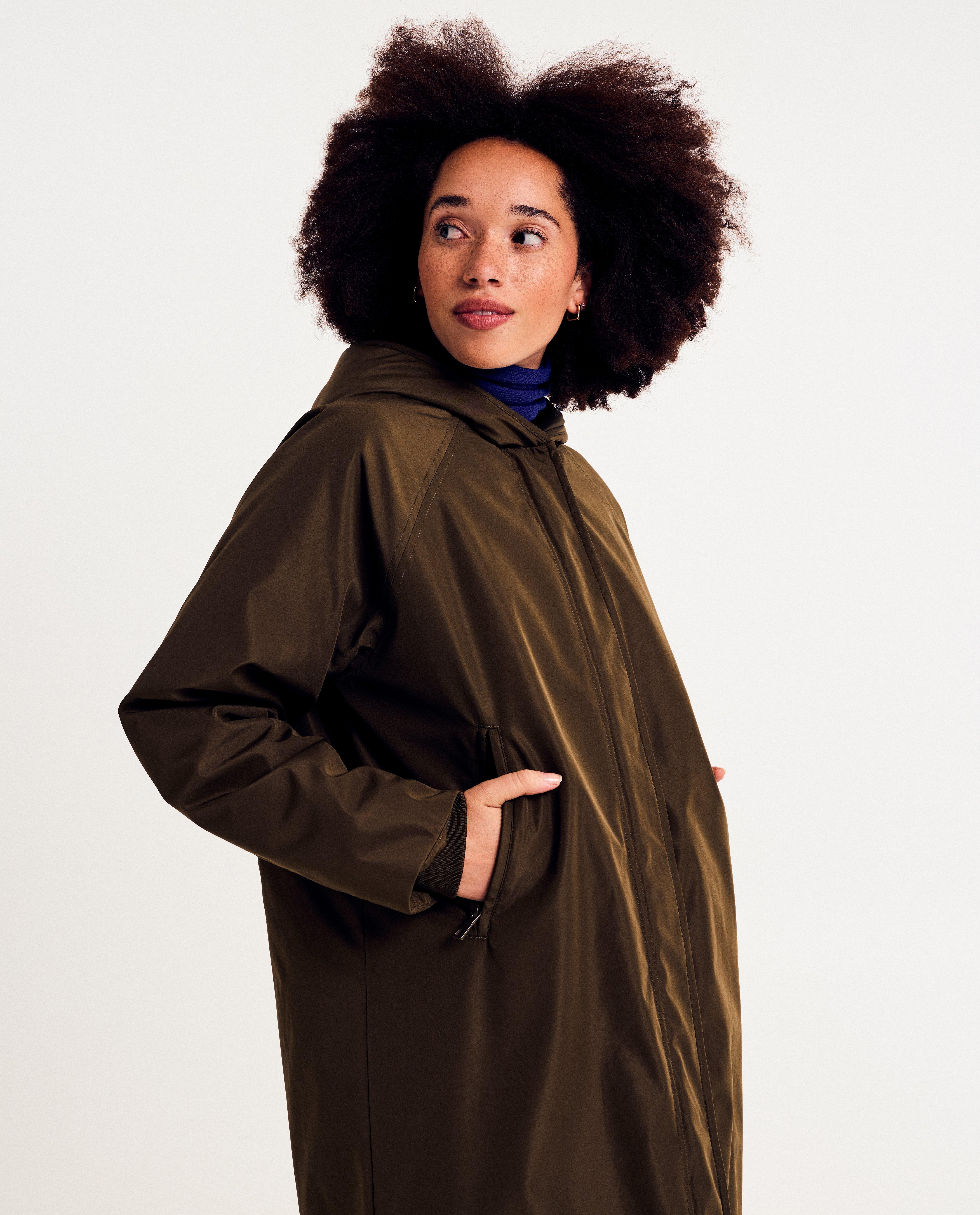 Lange jas van gerecycleerd polyester - Product Detail - khaki - afbeelding nummer 3