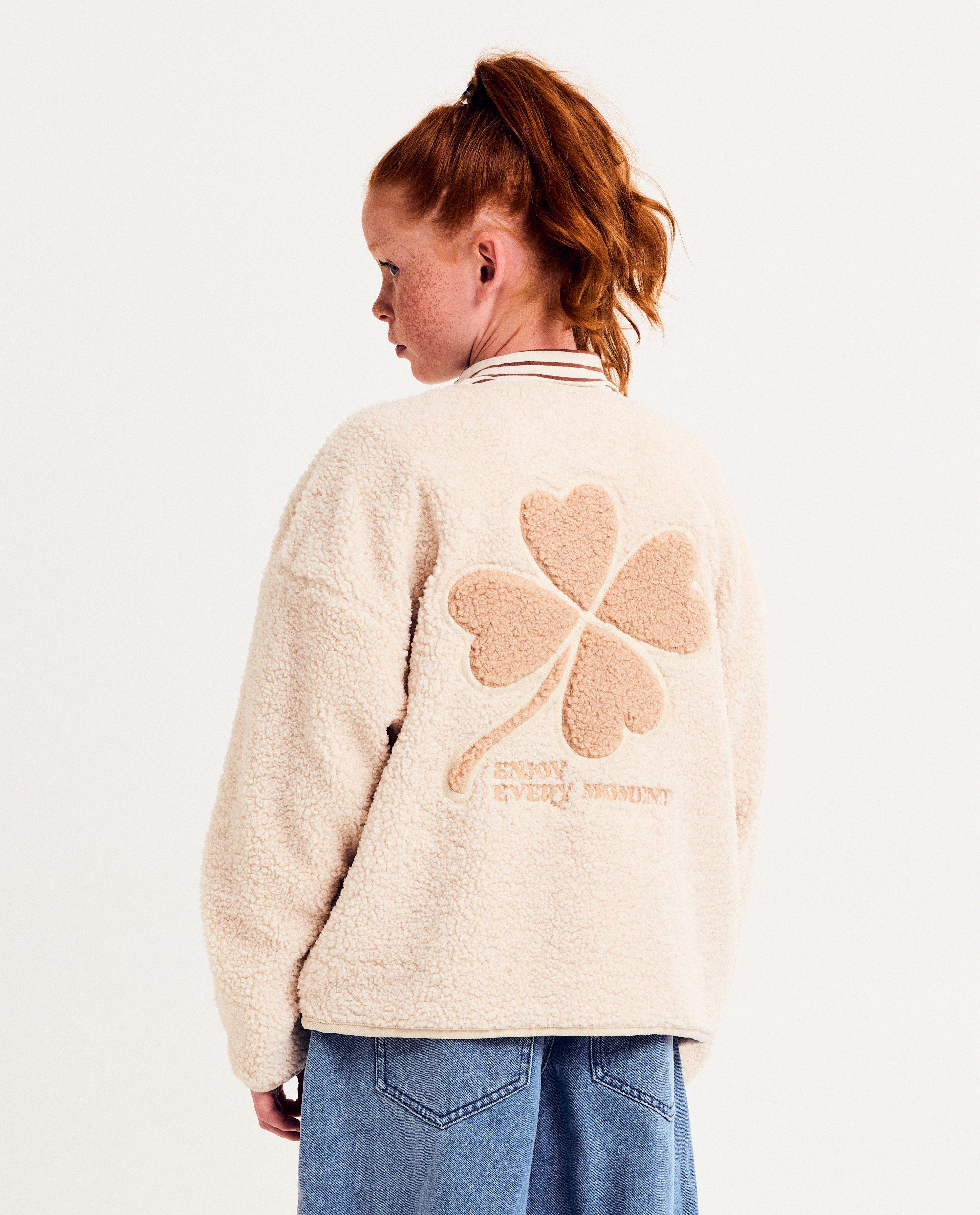 Teddy vest met backprint