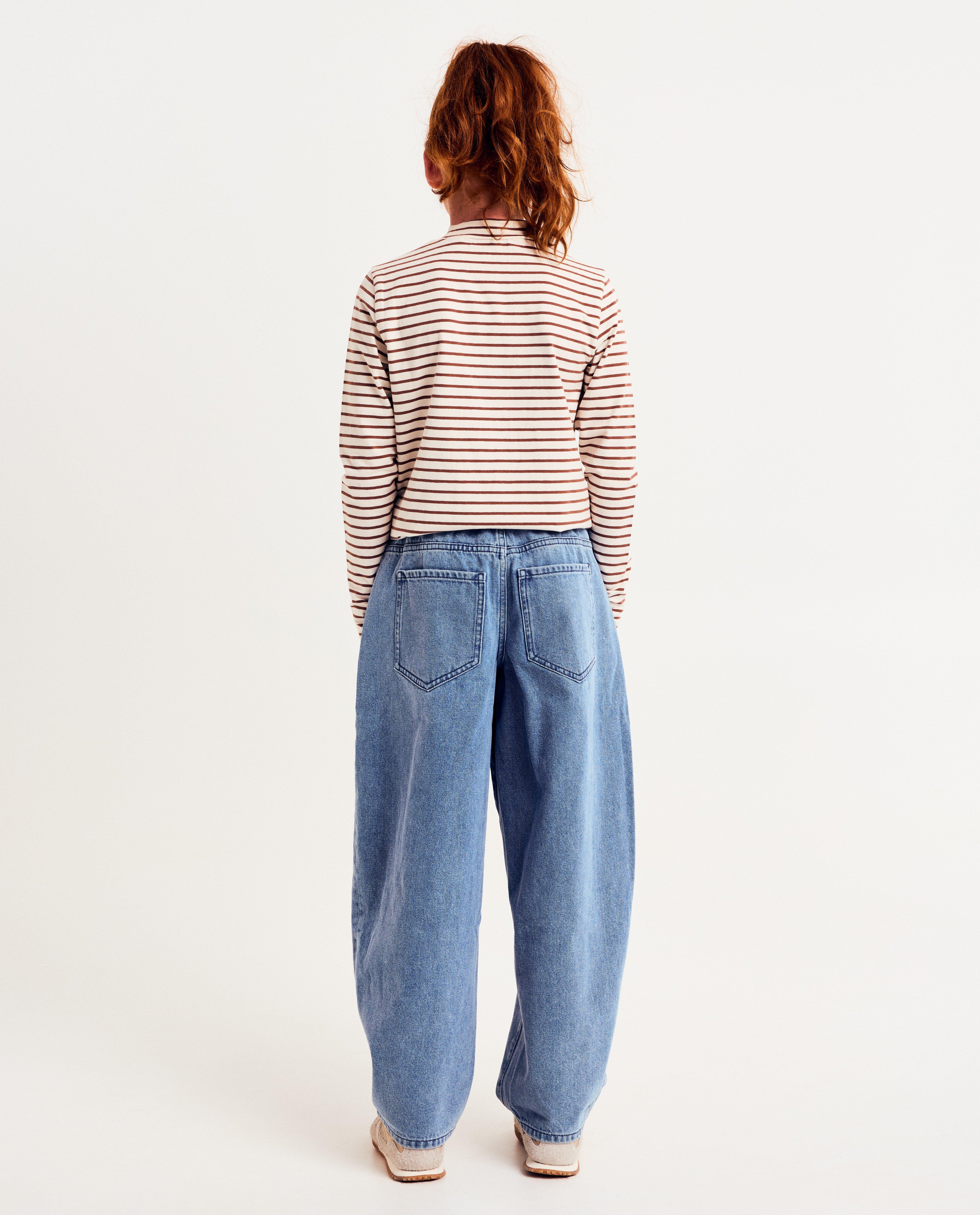 T-shirts - Longsleeve met klein geborduurd paard