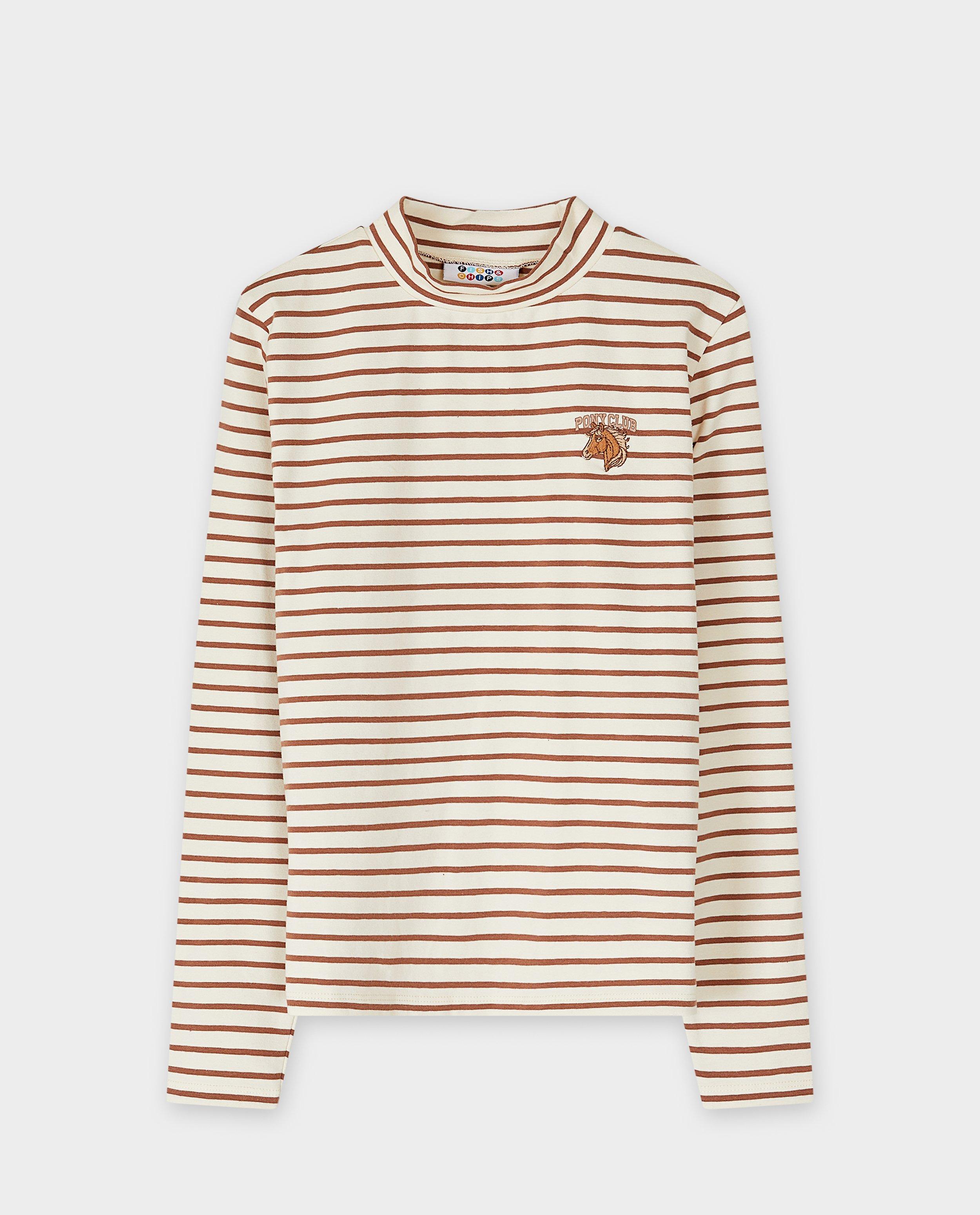 T-shirts - Manches longues avec petit cheval brodé