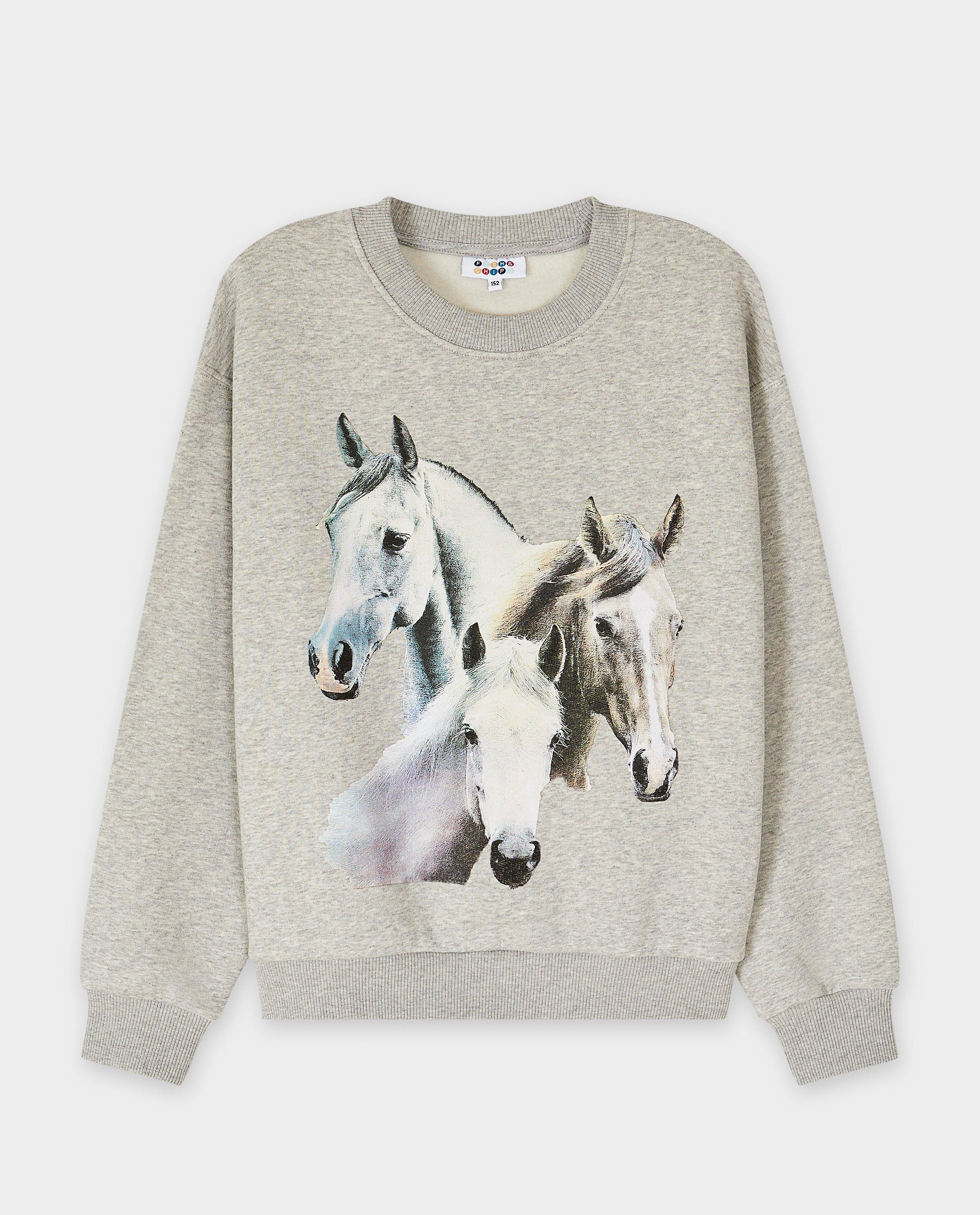 Sweats - Sweatshirt avec impression de chevaux