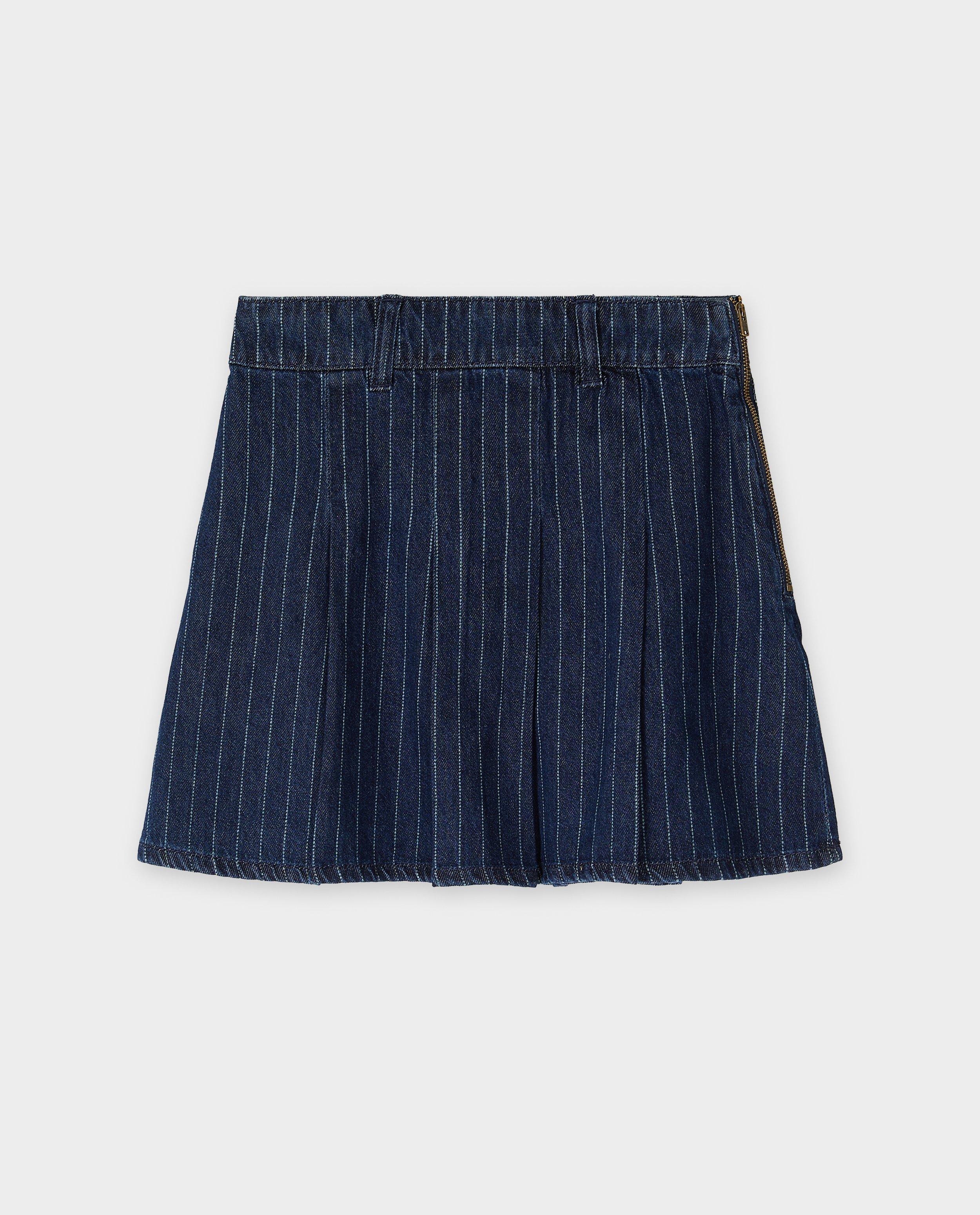 Rokken - Gestreepte jeansrok