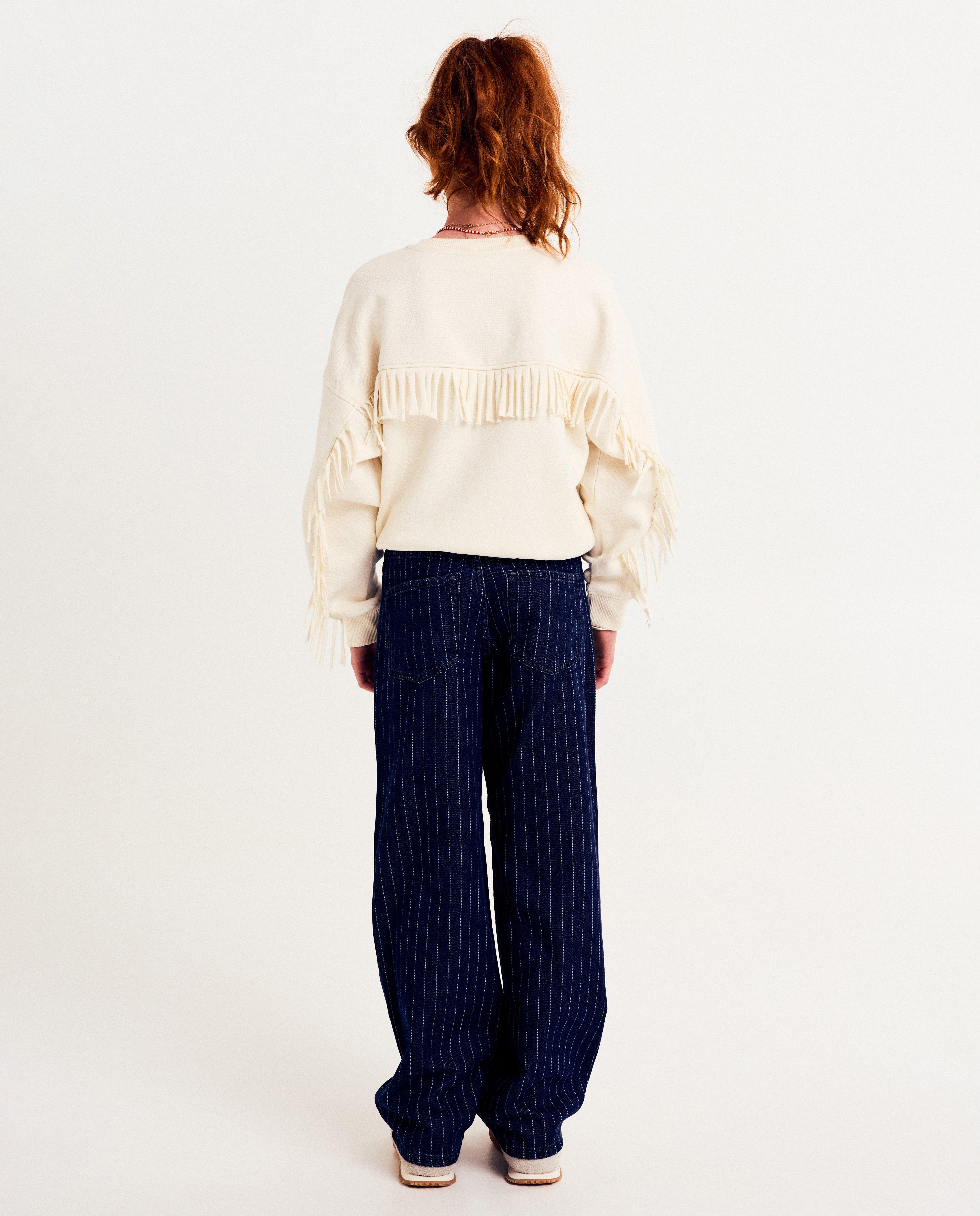 Jeans - Jean bleu à rayures