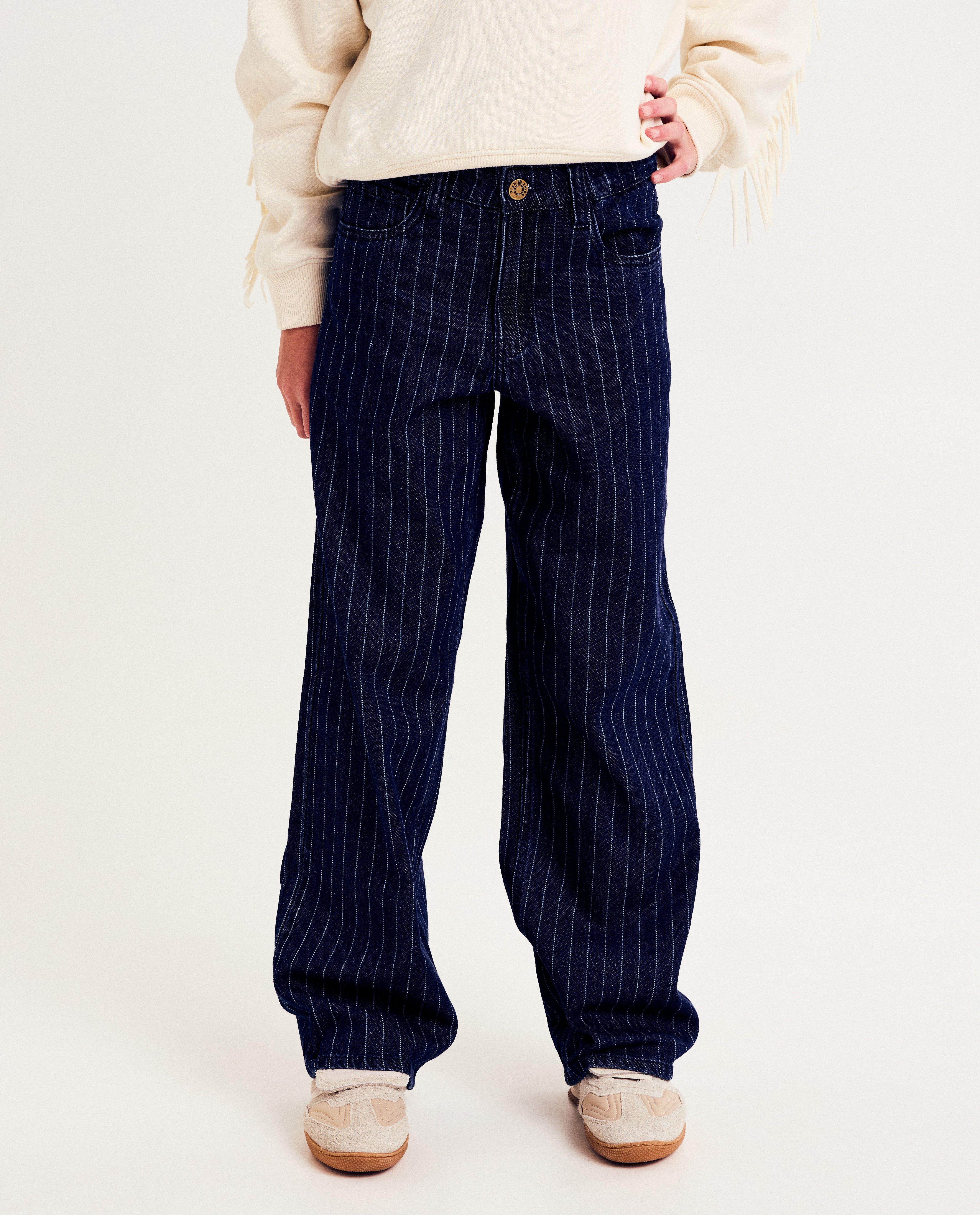 Jeans - Jean bleu à rayures