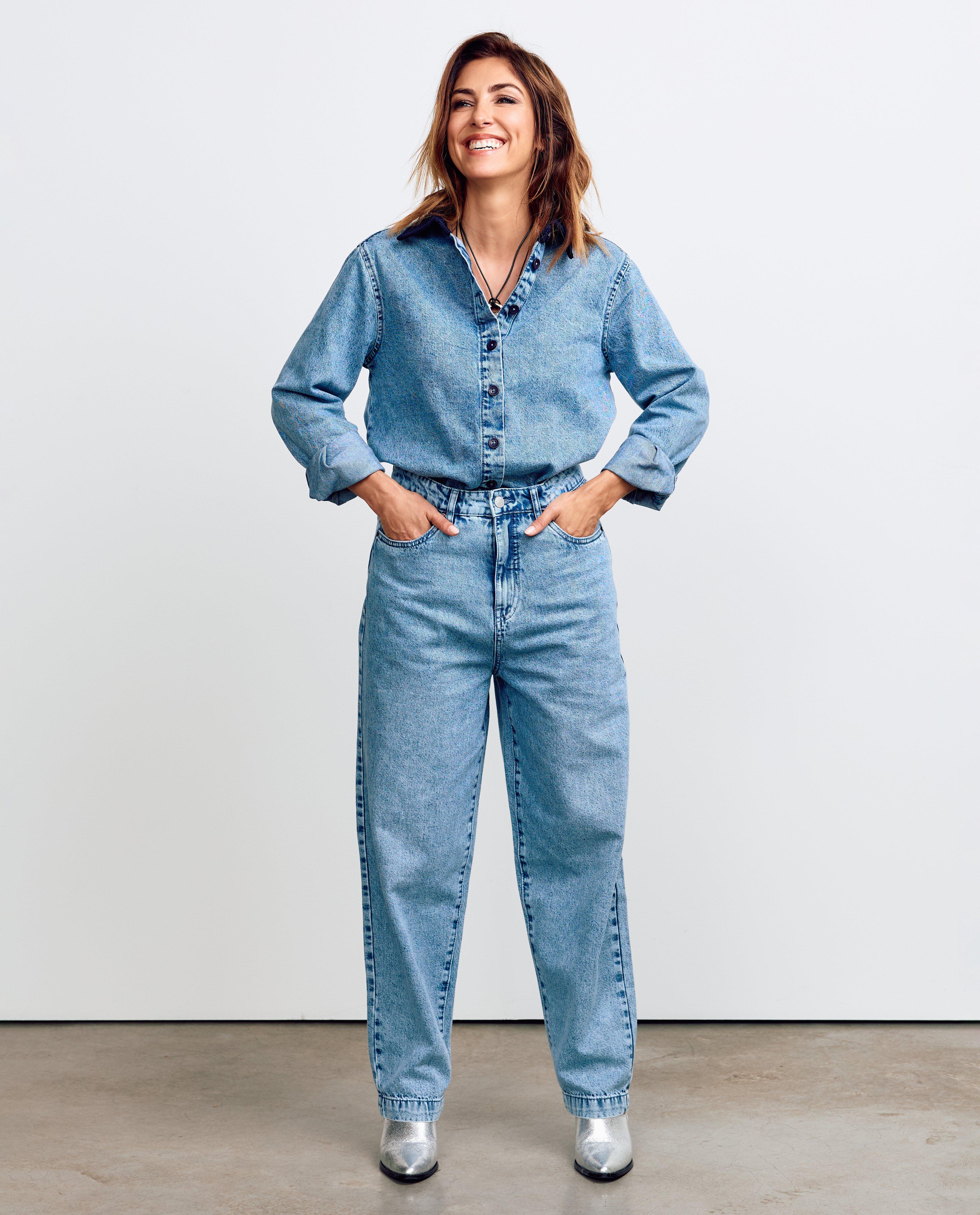 Jeans - Blauwe jeans, balloon fit
