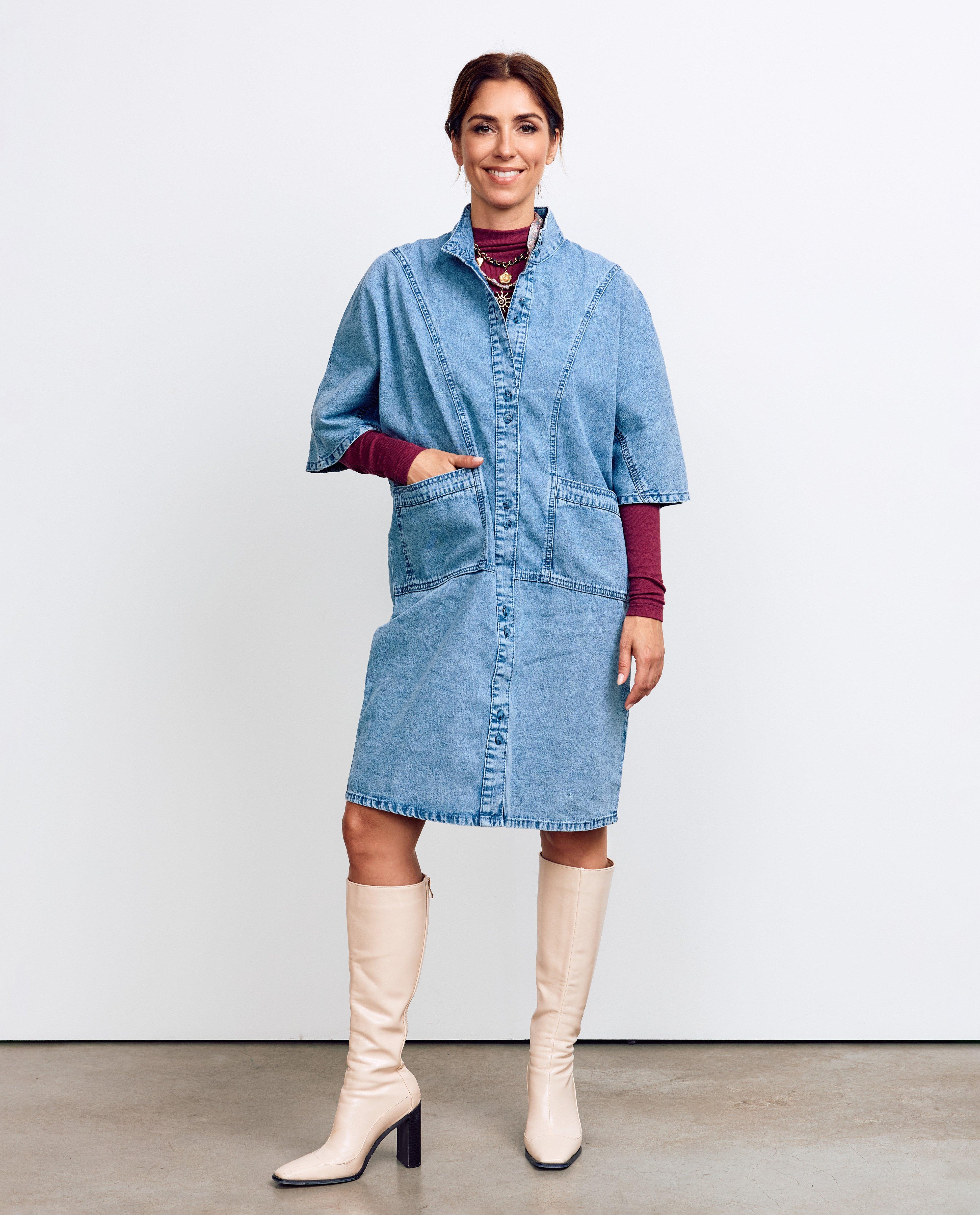 Kleedjes - Blauwe jeansjurk