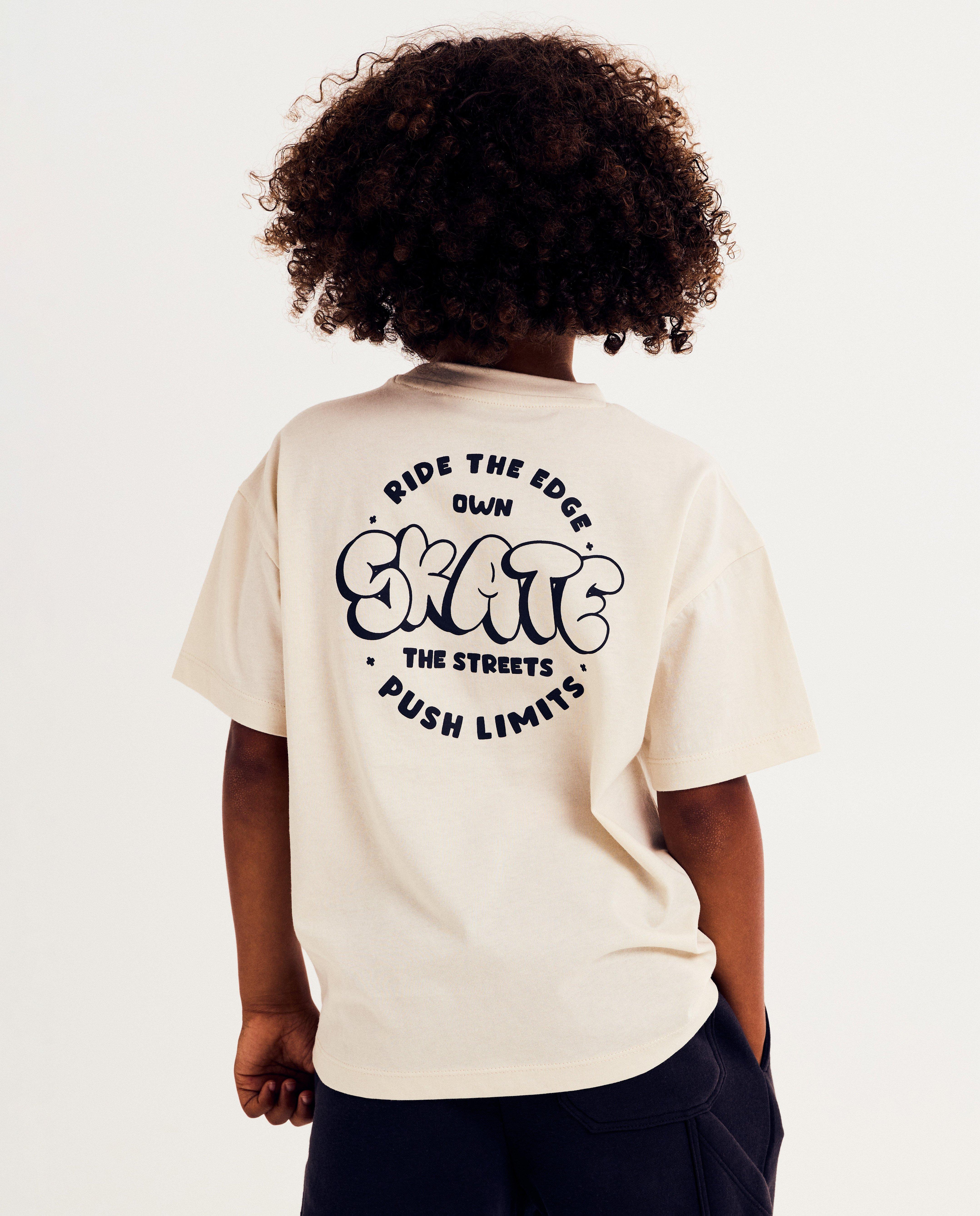 T-shirt met backprint, loose fit - null - Besties