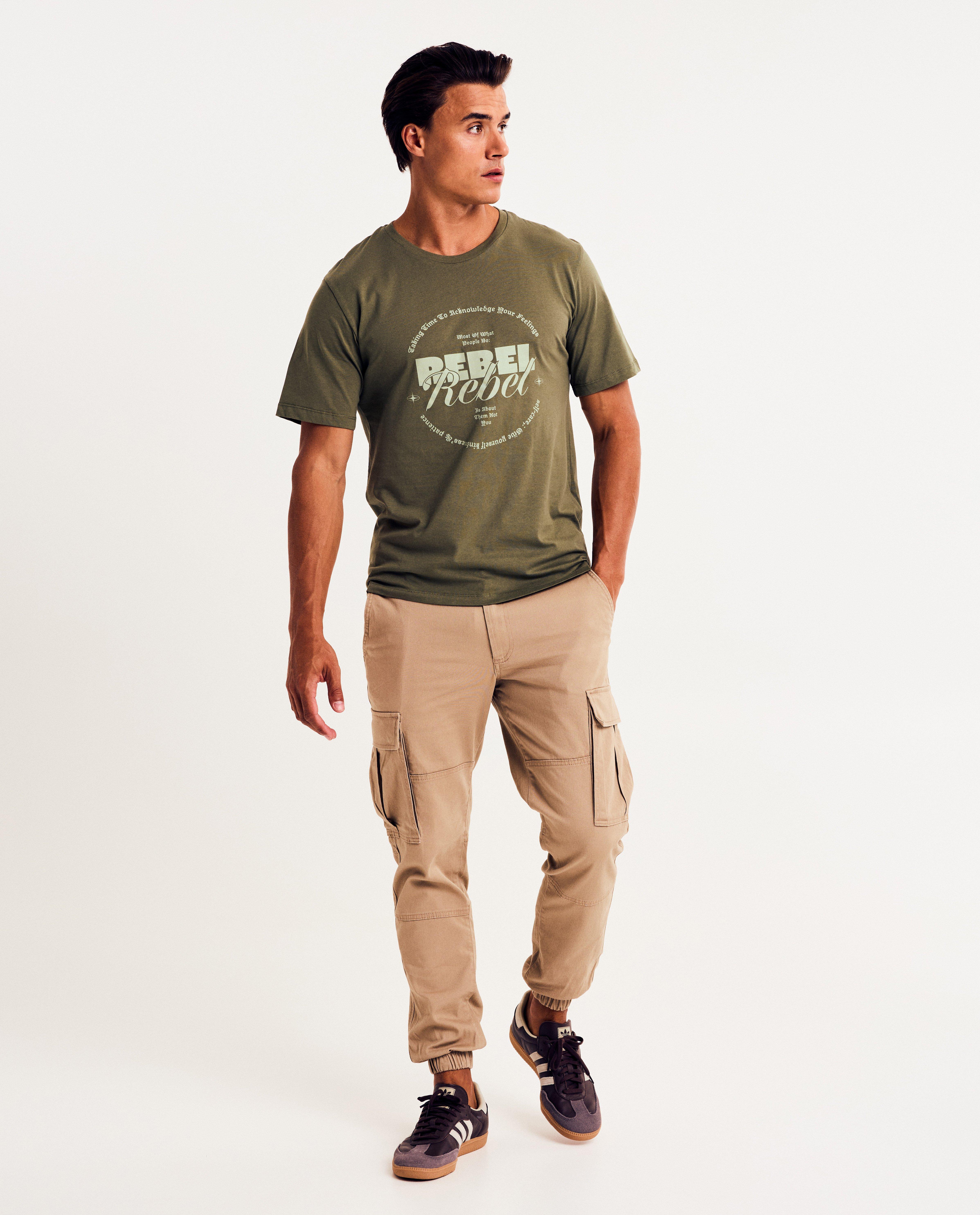 T-shirts - T-shirt met opschrift