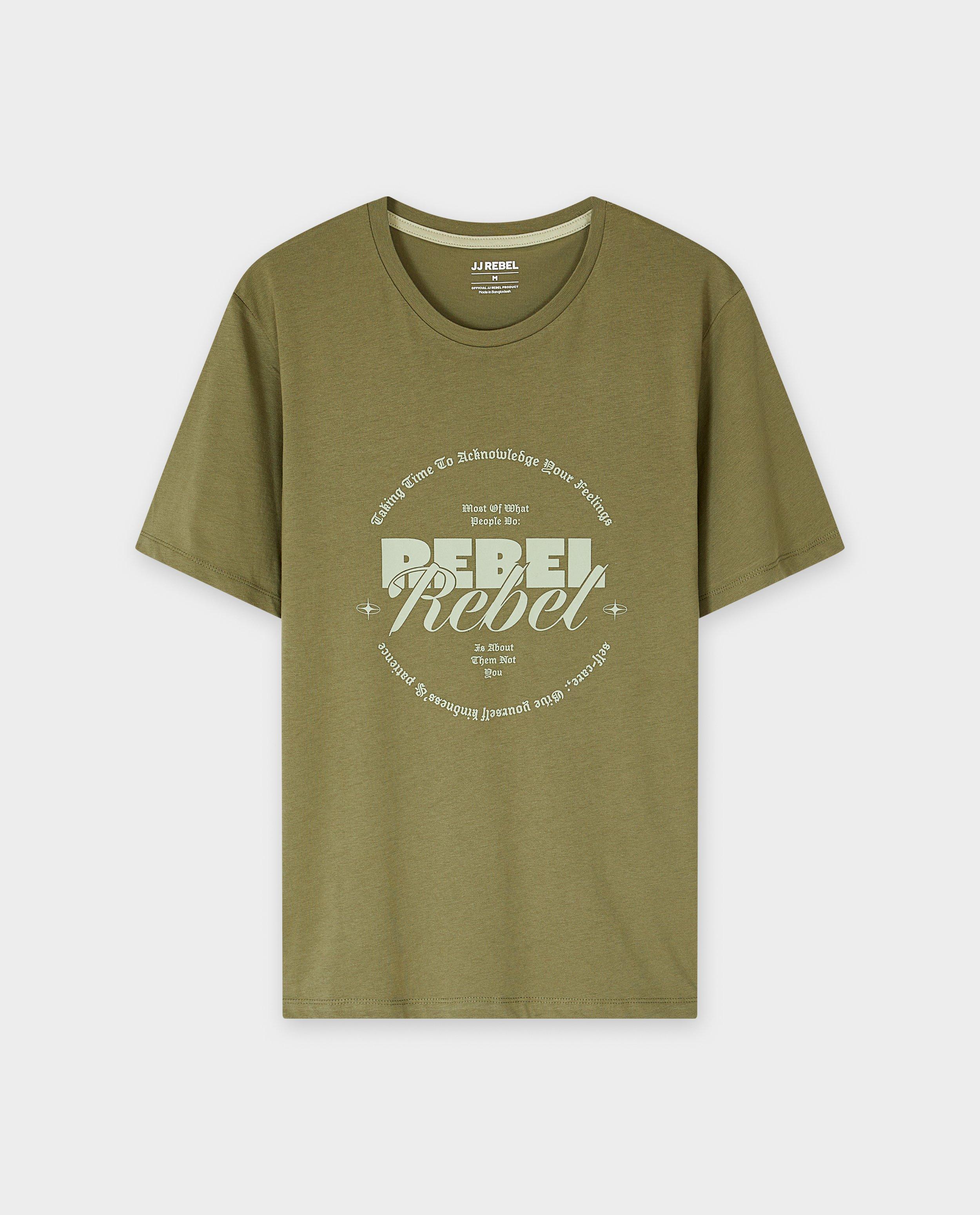 T-shirts - T-shirt met opschrift