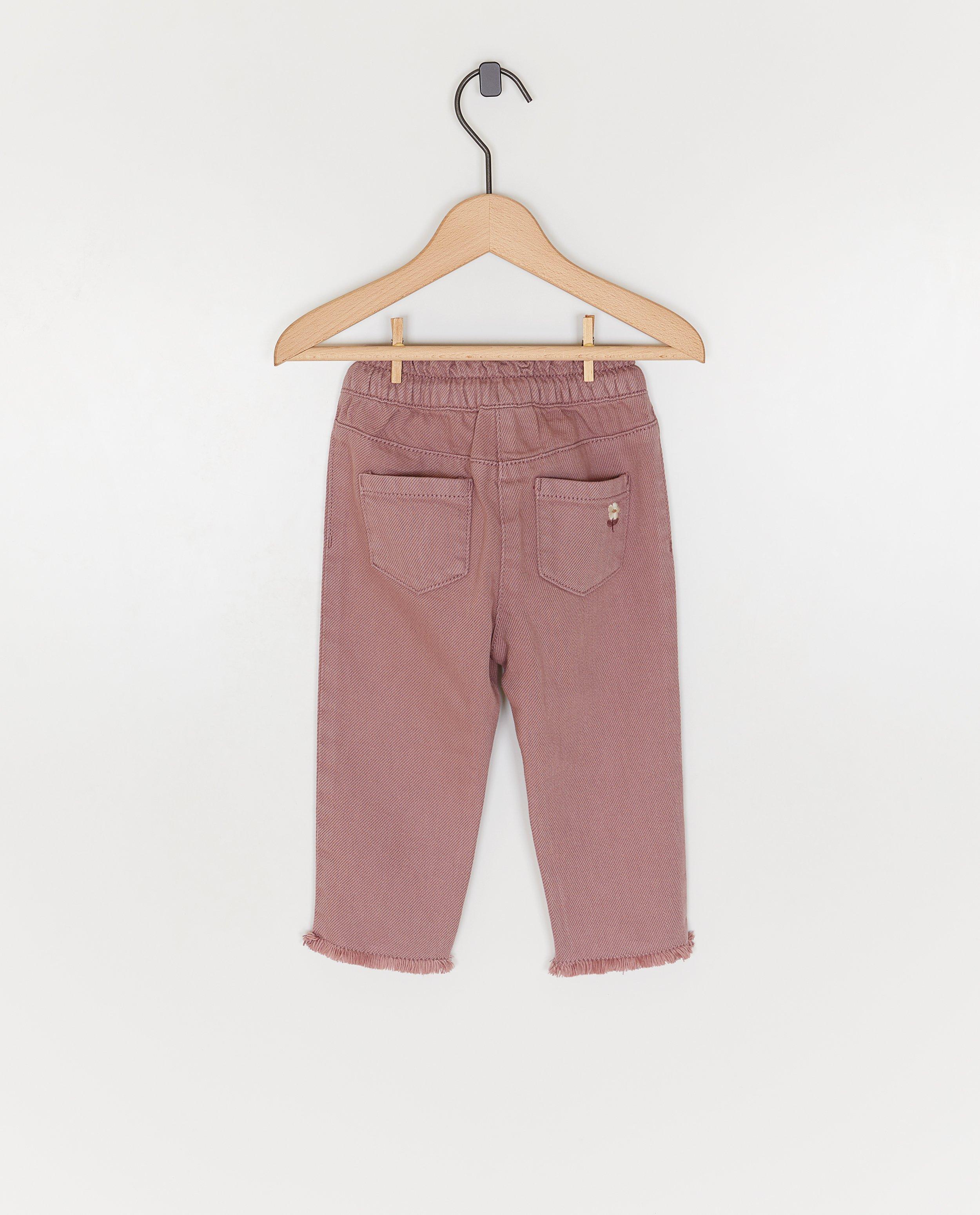 Broeken - Paarse broek, slim fit