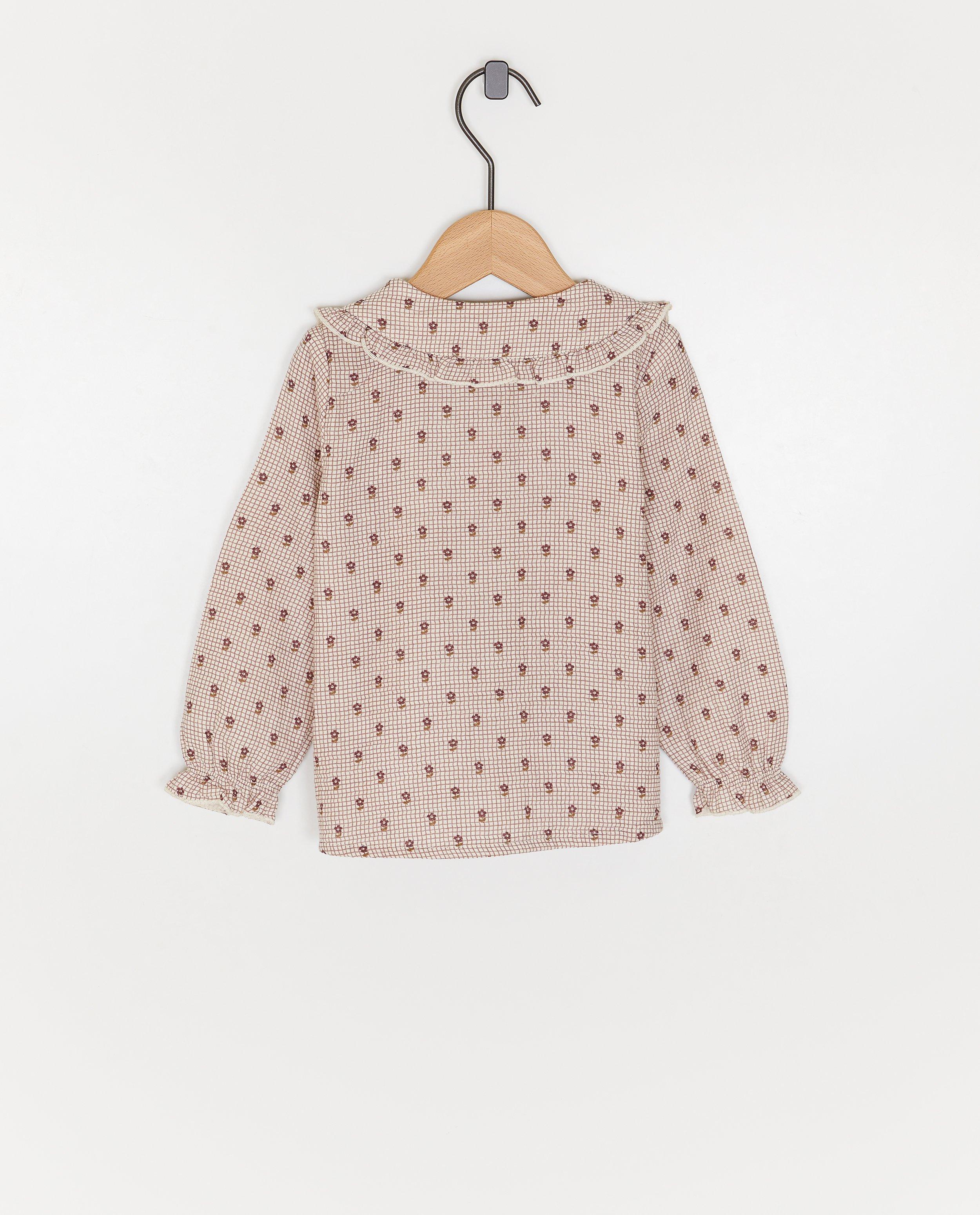 Hemden - Tetra blouse met bloemenprint