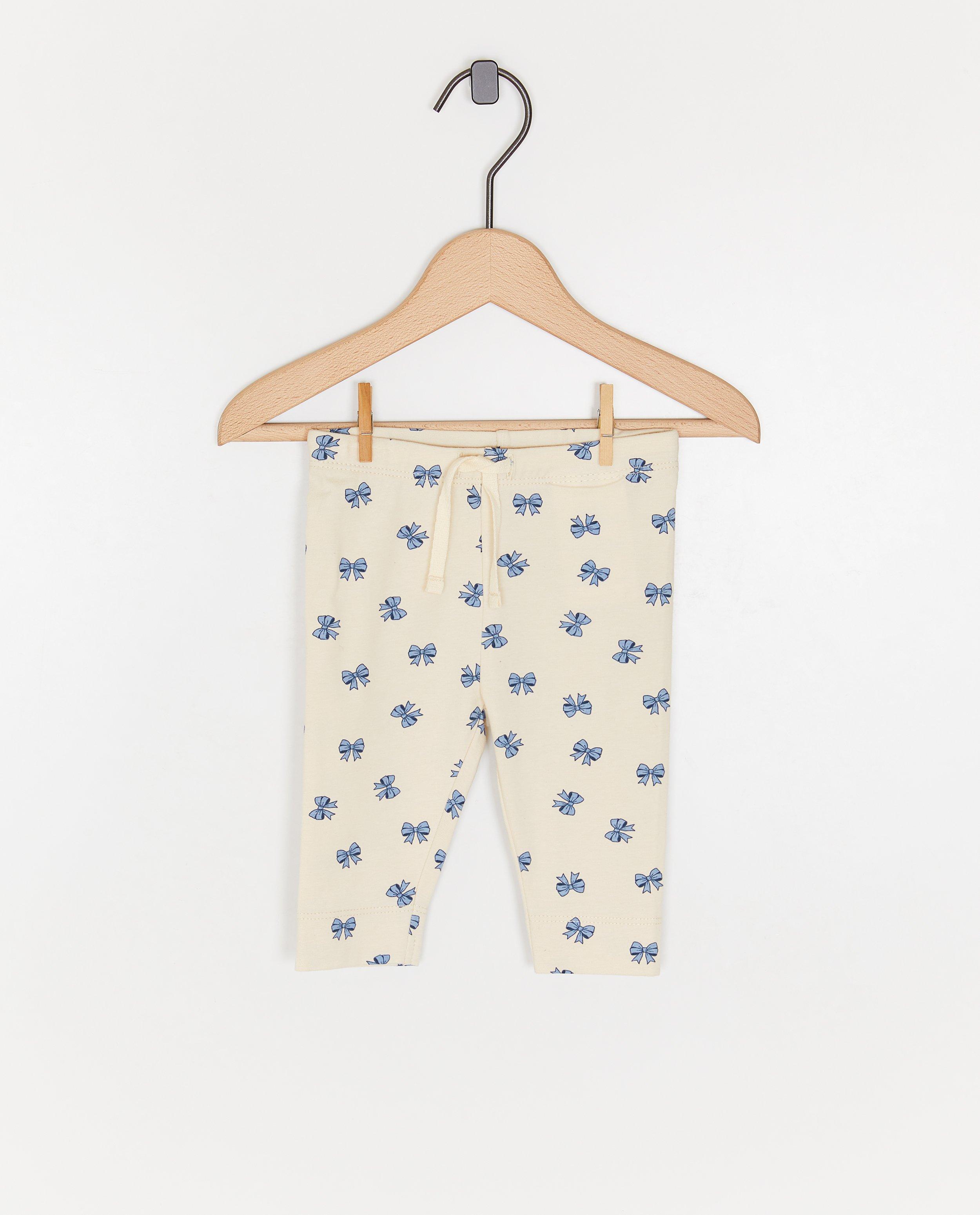 Legging met strikjesprint - null - Newborn 50-68