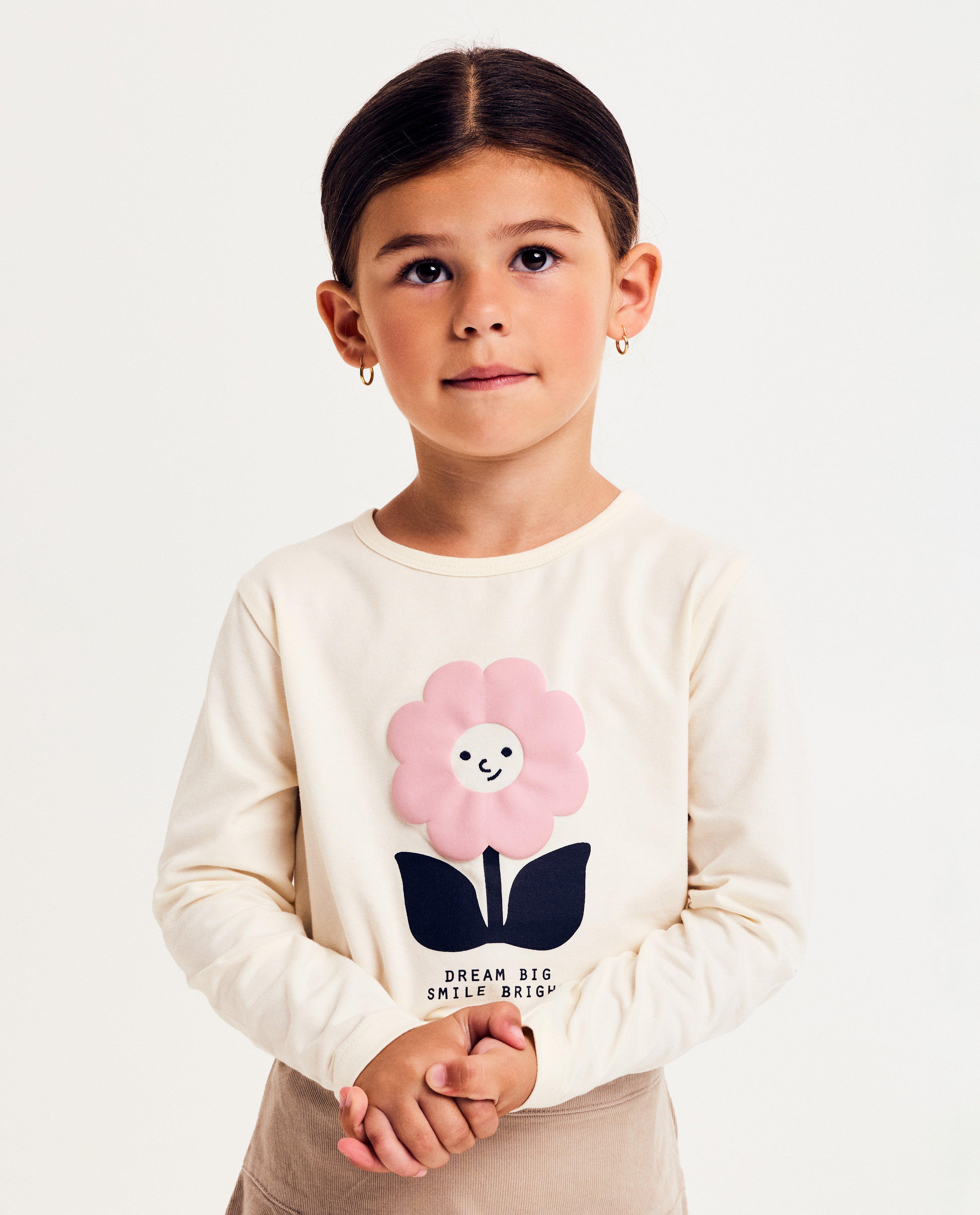 Longsleeve met print bloem - null - Milla Star