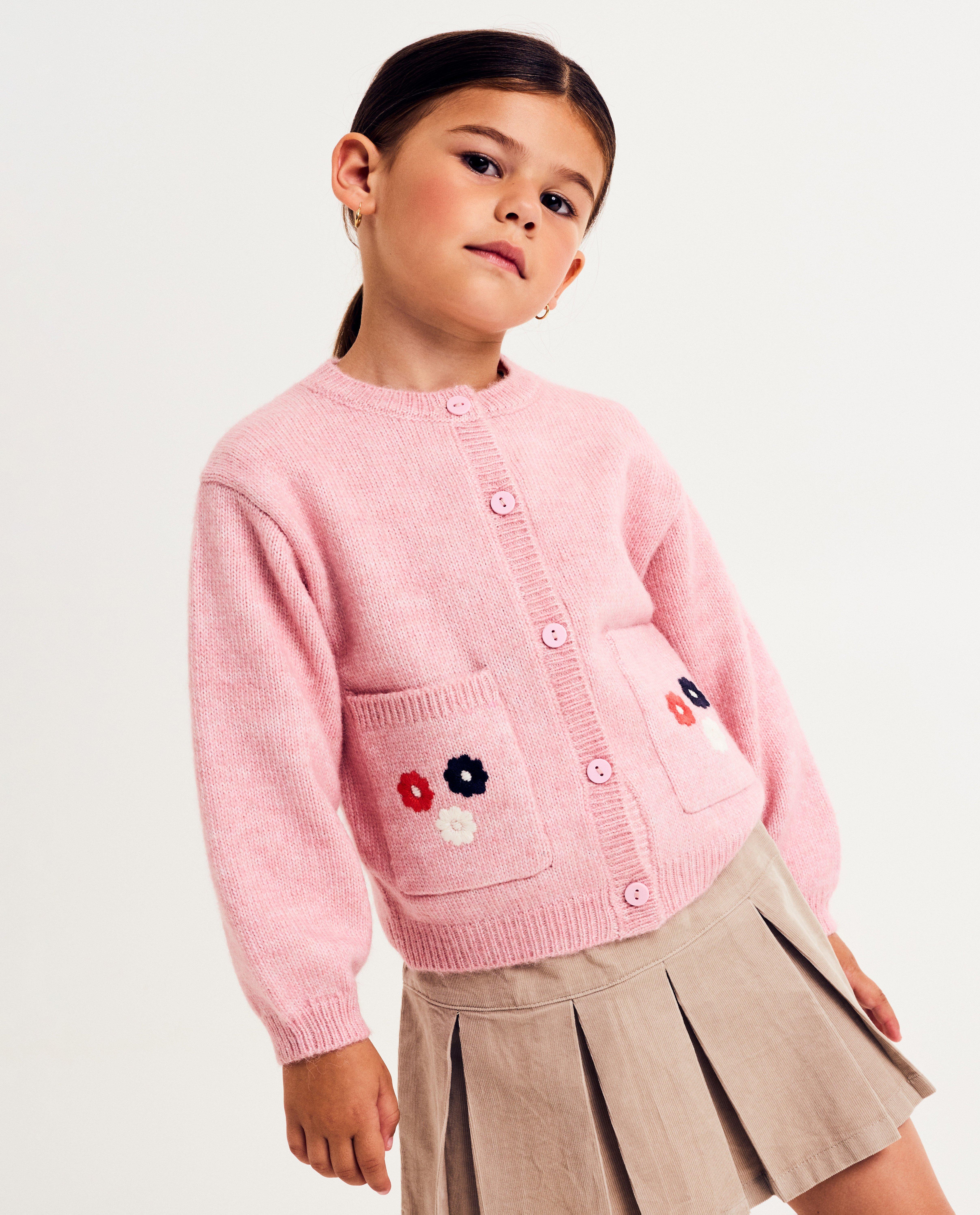 Cardigan met geborduurde bloemen - null - Milla Star