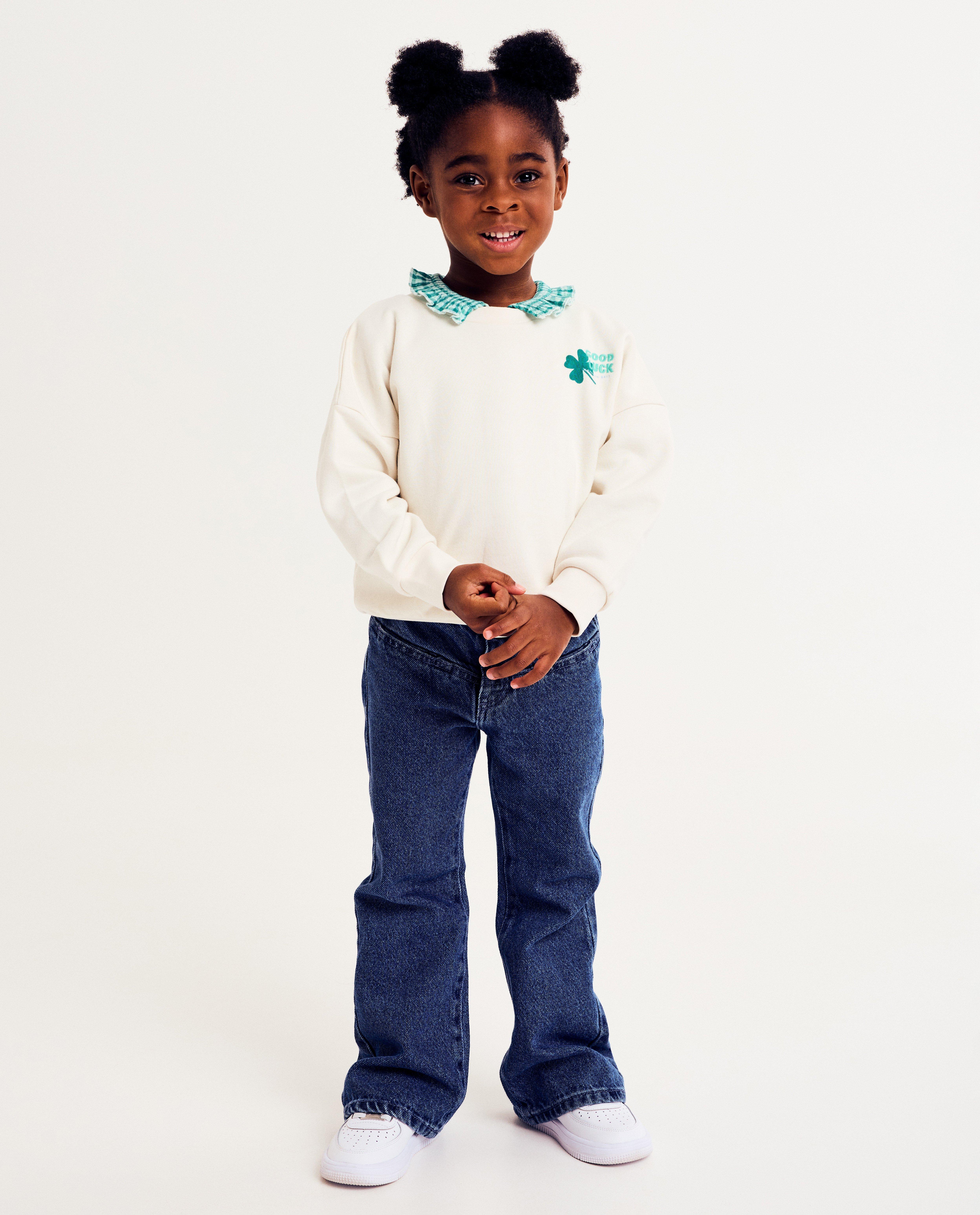Blauwe jeans, bootcut fit