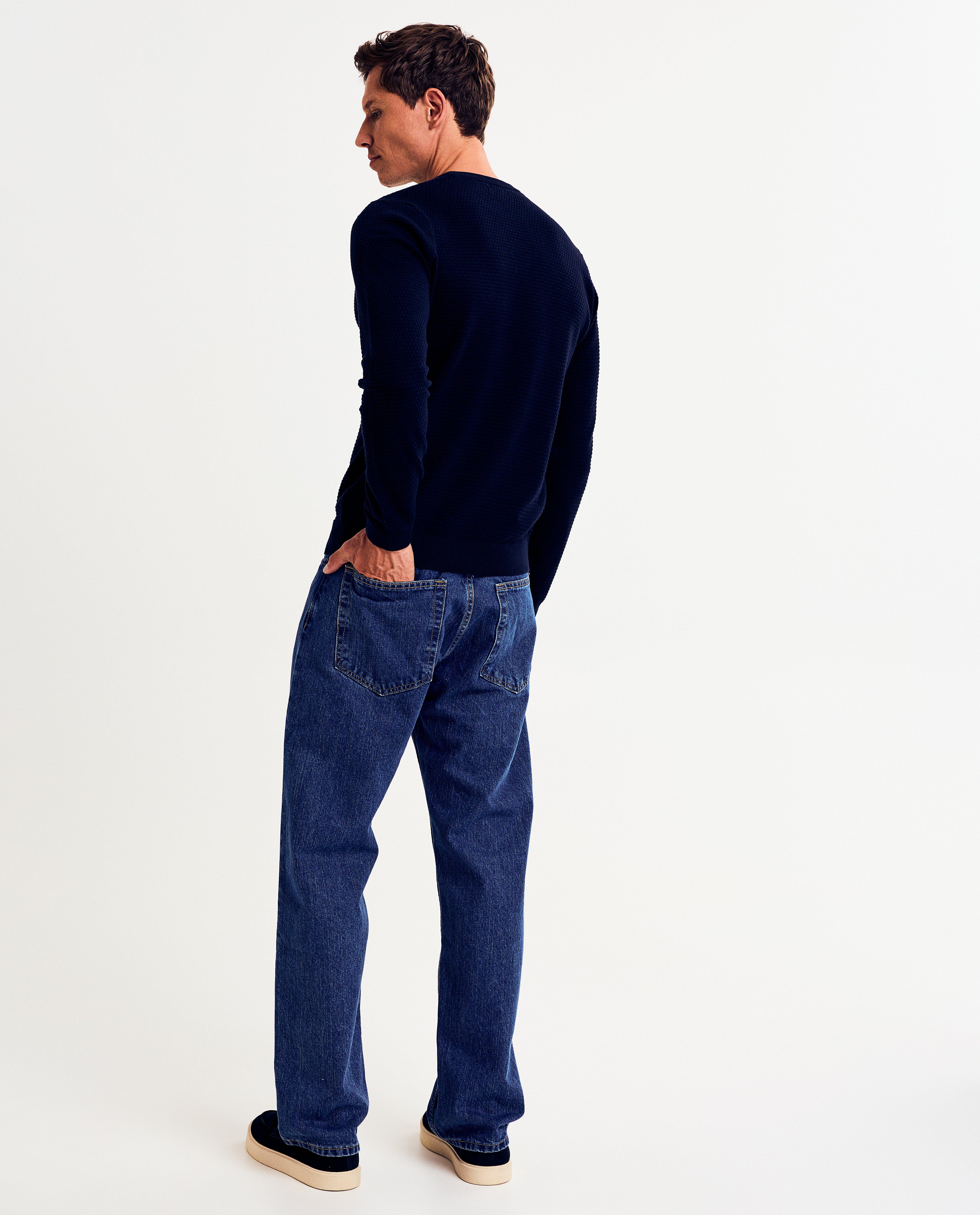 Trui met structuur, regular fit - Product Detail - donkerblauw - afbeelding nummer 3