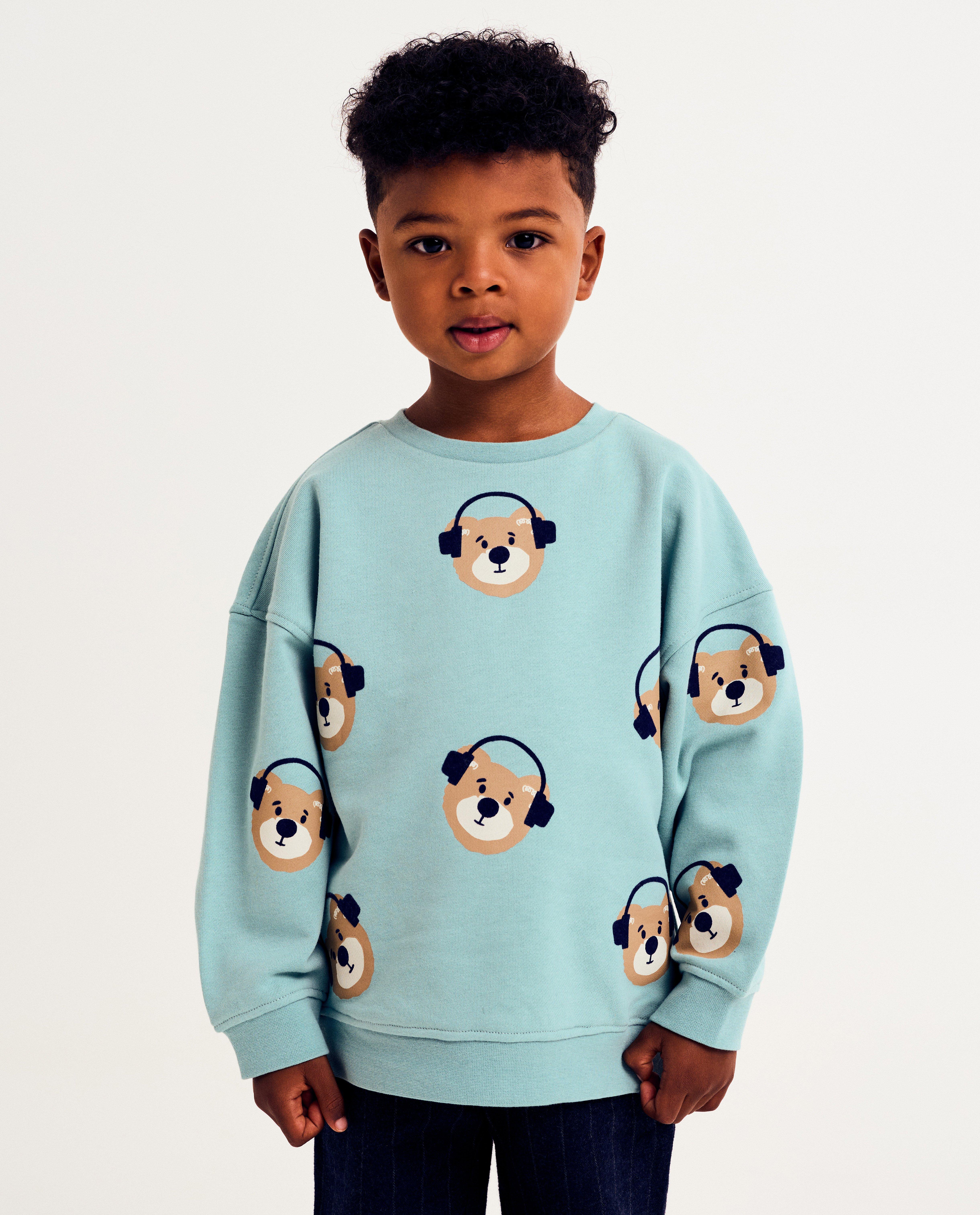 Sweat avec imprimé ours