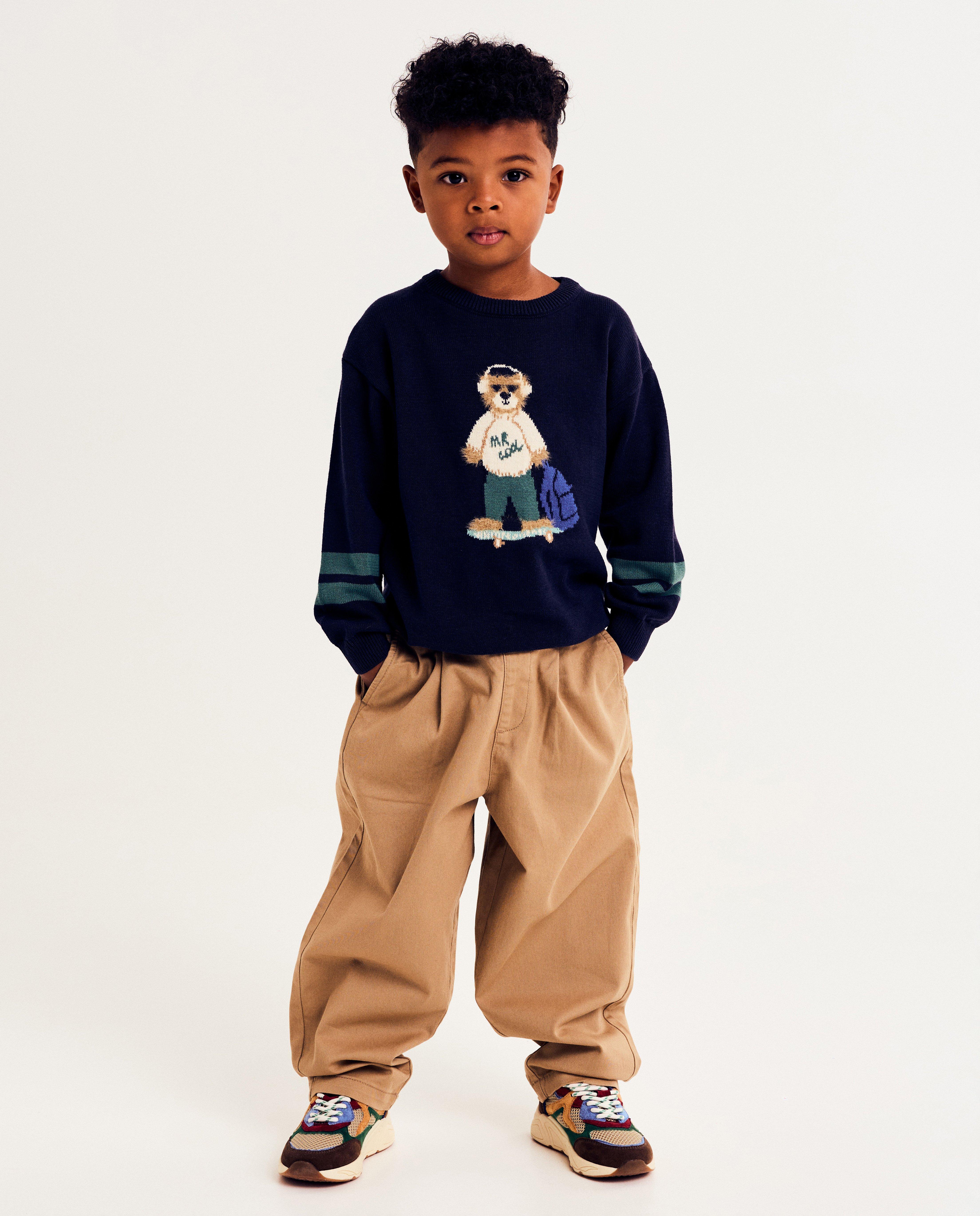 Bruine broek, balloon fit