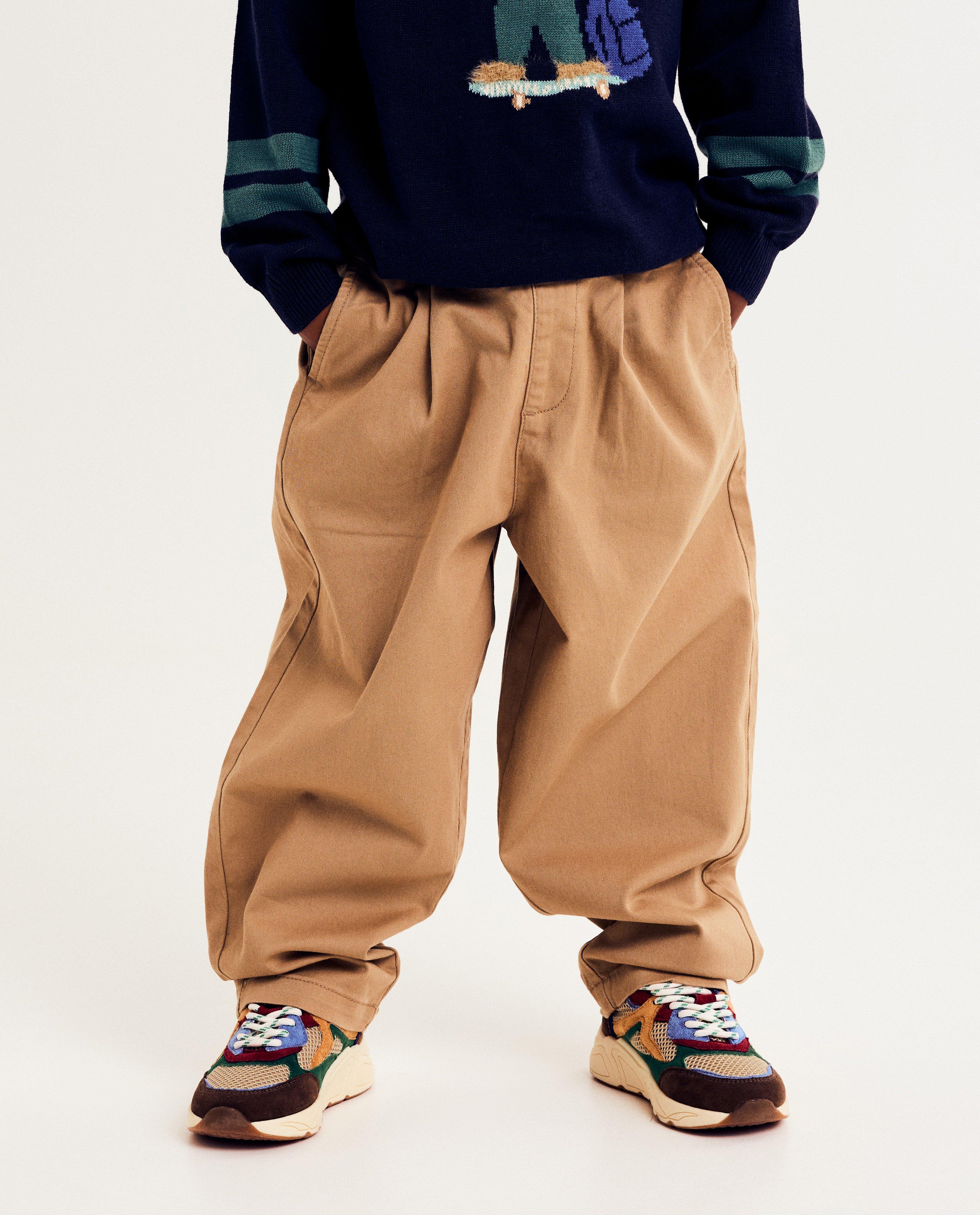 Pantalons - Pantalon marron, balloon fit