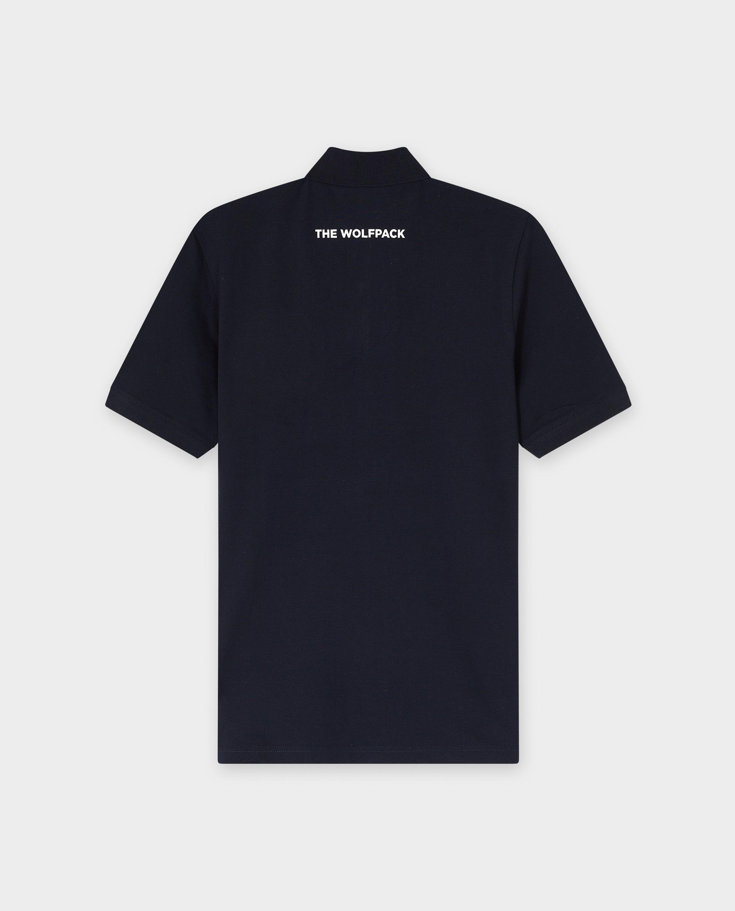 Polo's - Donkerblauwe polo met logo The Wolfpack