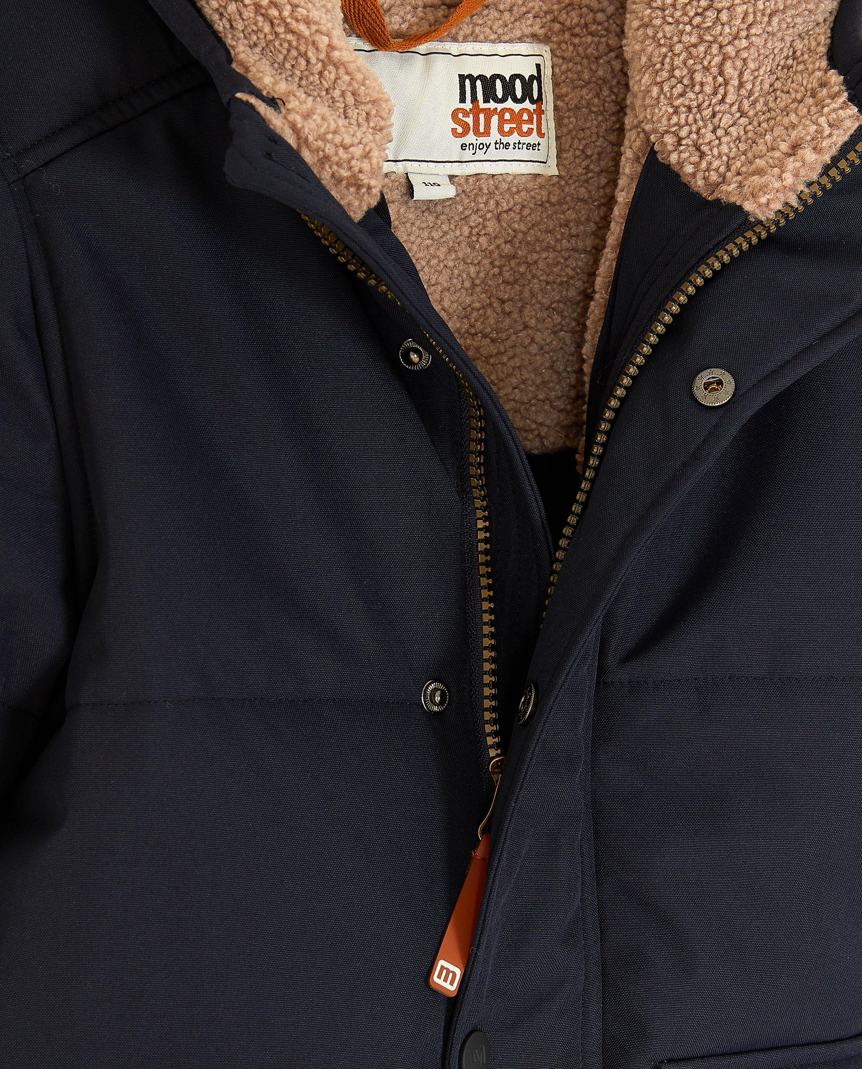Jassen - Donkerblauwe jas van gerecycleerd polyester