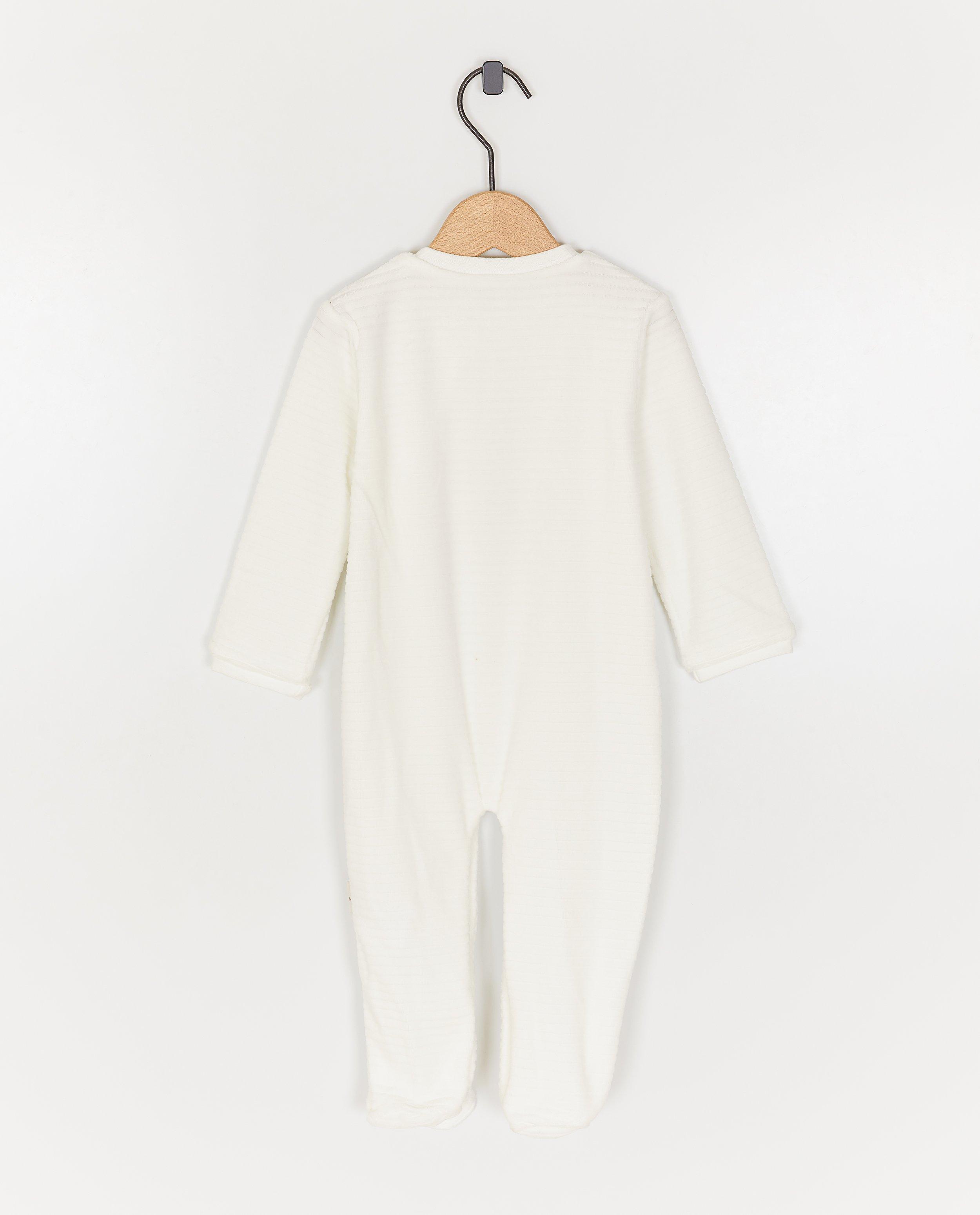 Nachtkleding - Fluwelen pyjama met voetjes