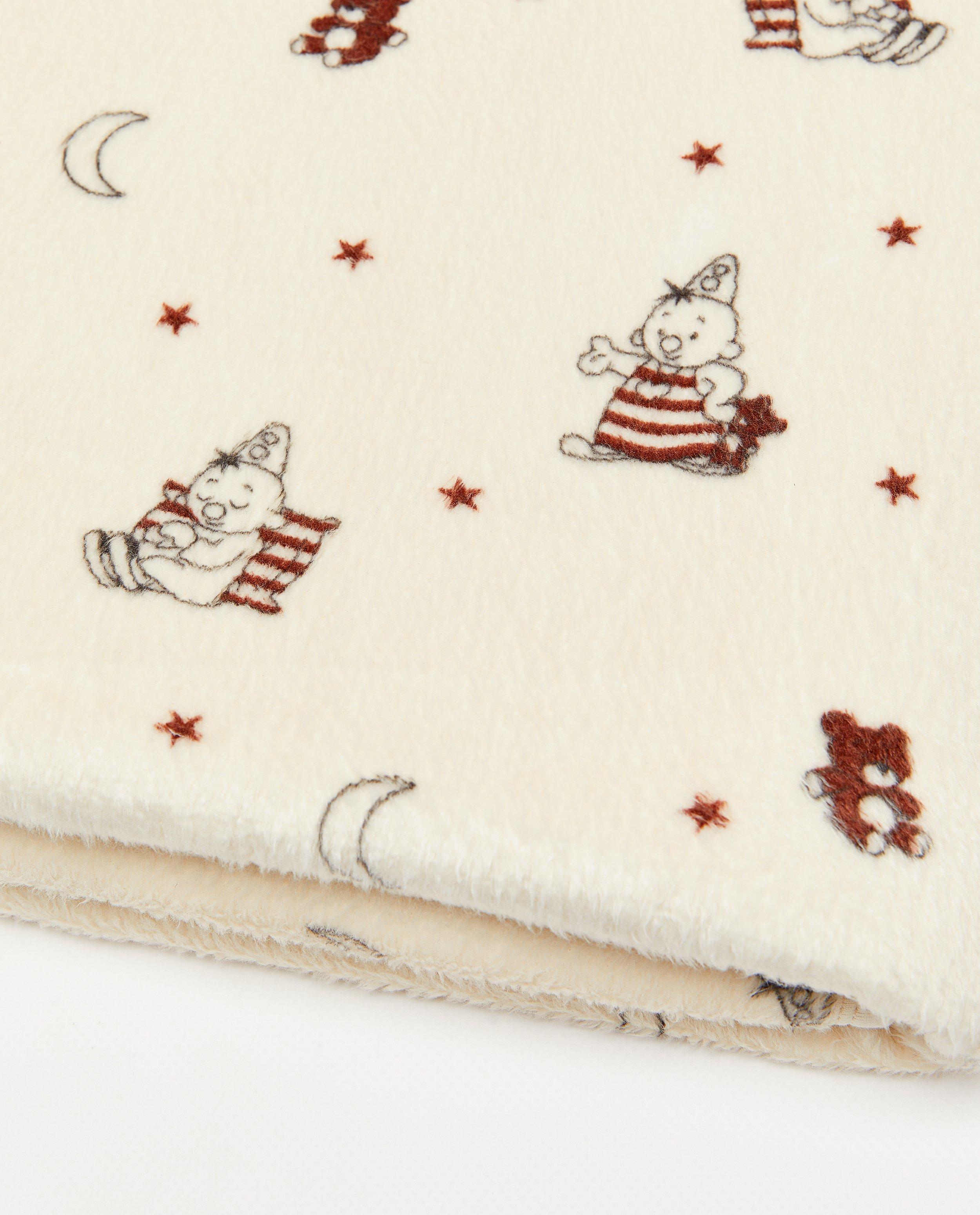 Fleece deken met print Bumba - Product Detail - wit - afbeelding nummer 3