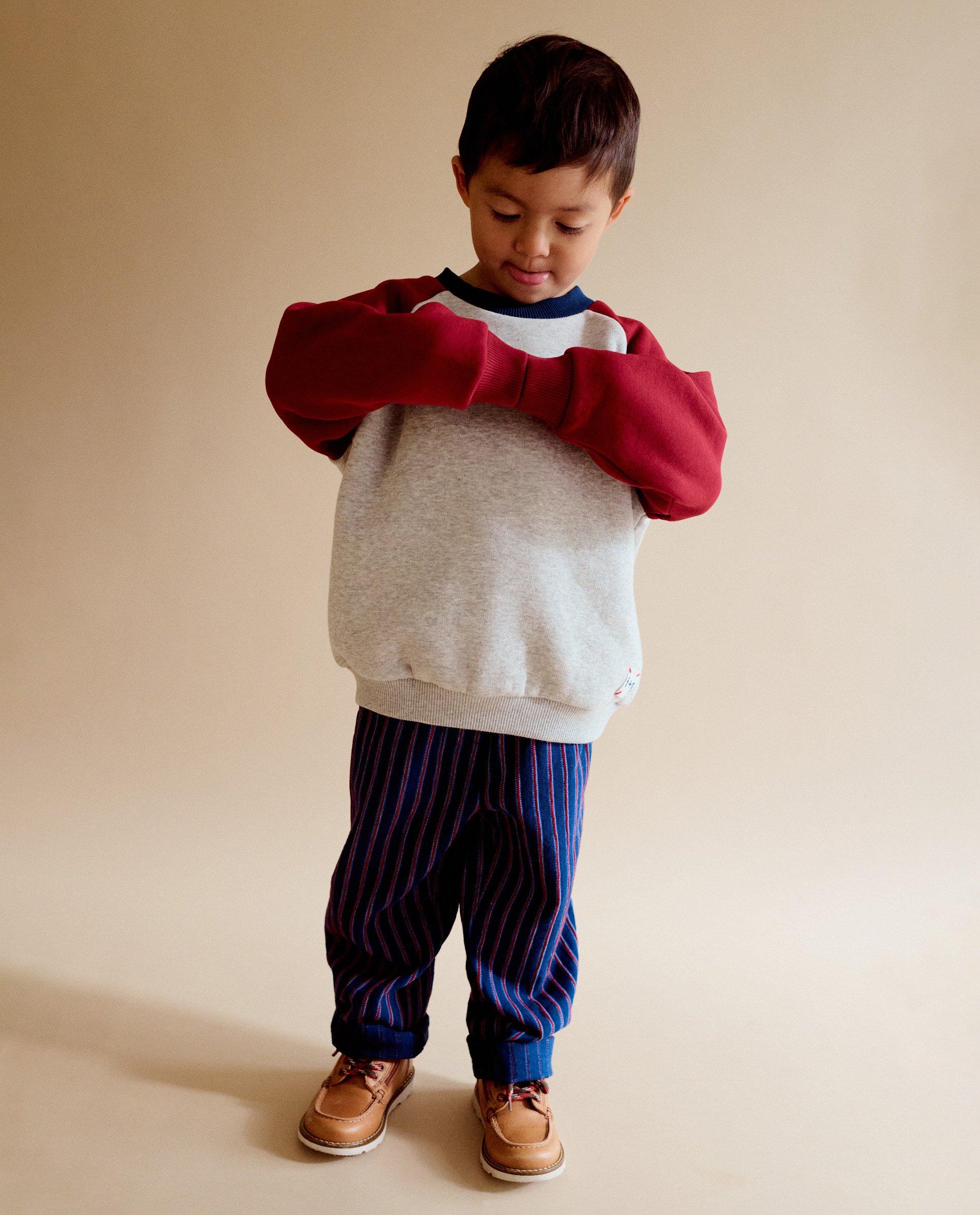 Sweaters - Sweater met color block, loose fit