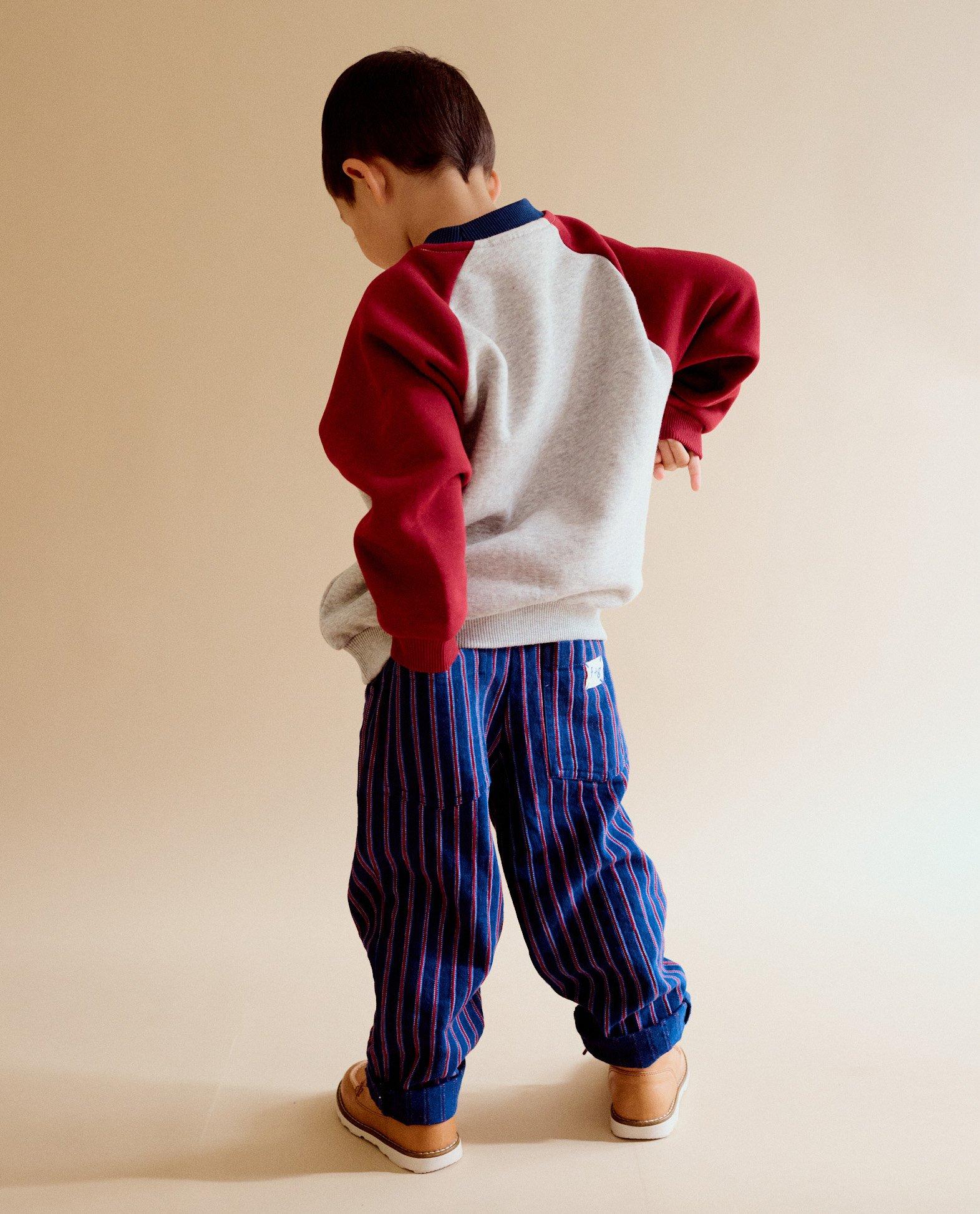 Sweaters - Sweater met color block, loose fit