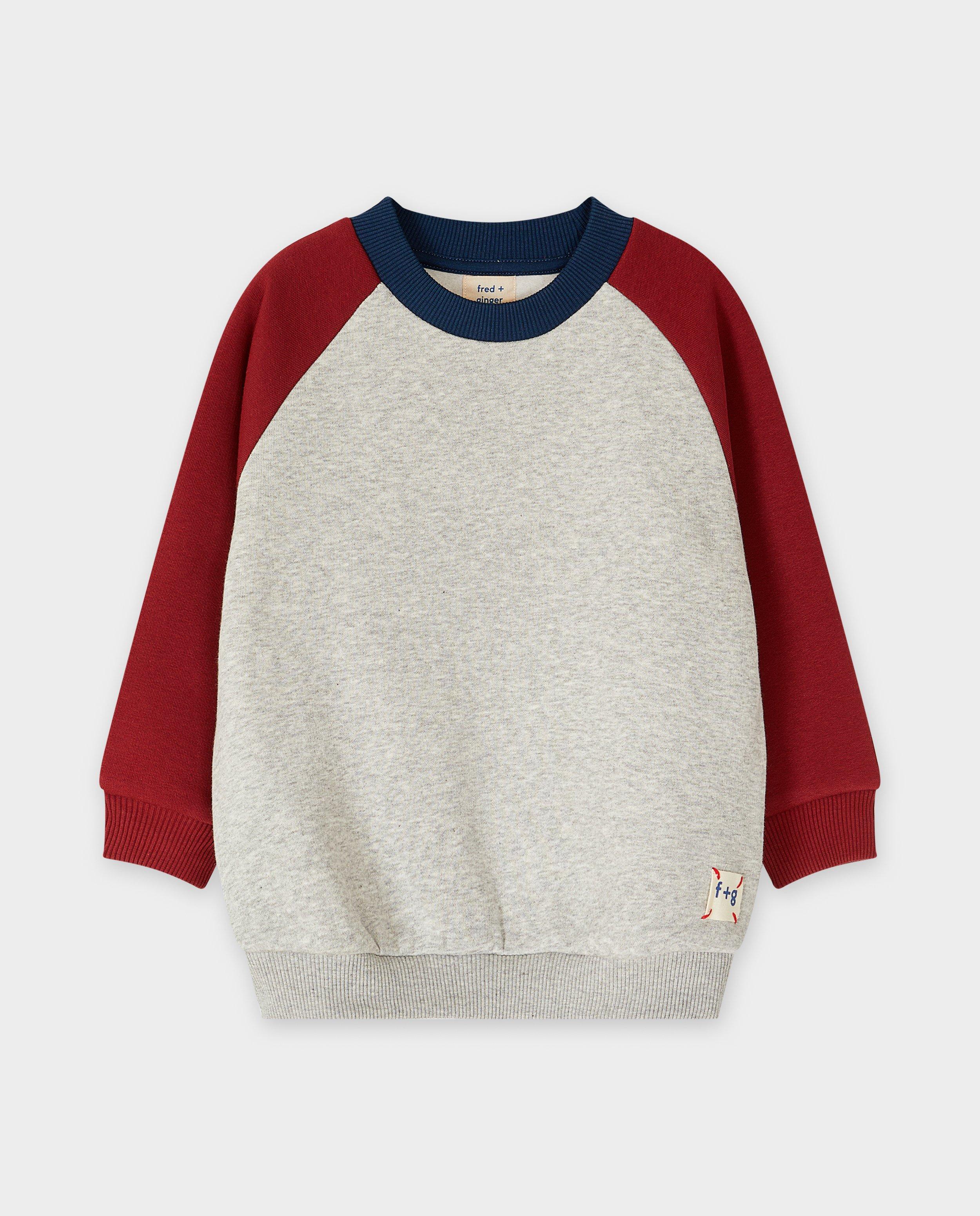 Sweaters - Sweater met color block, loose fit