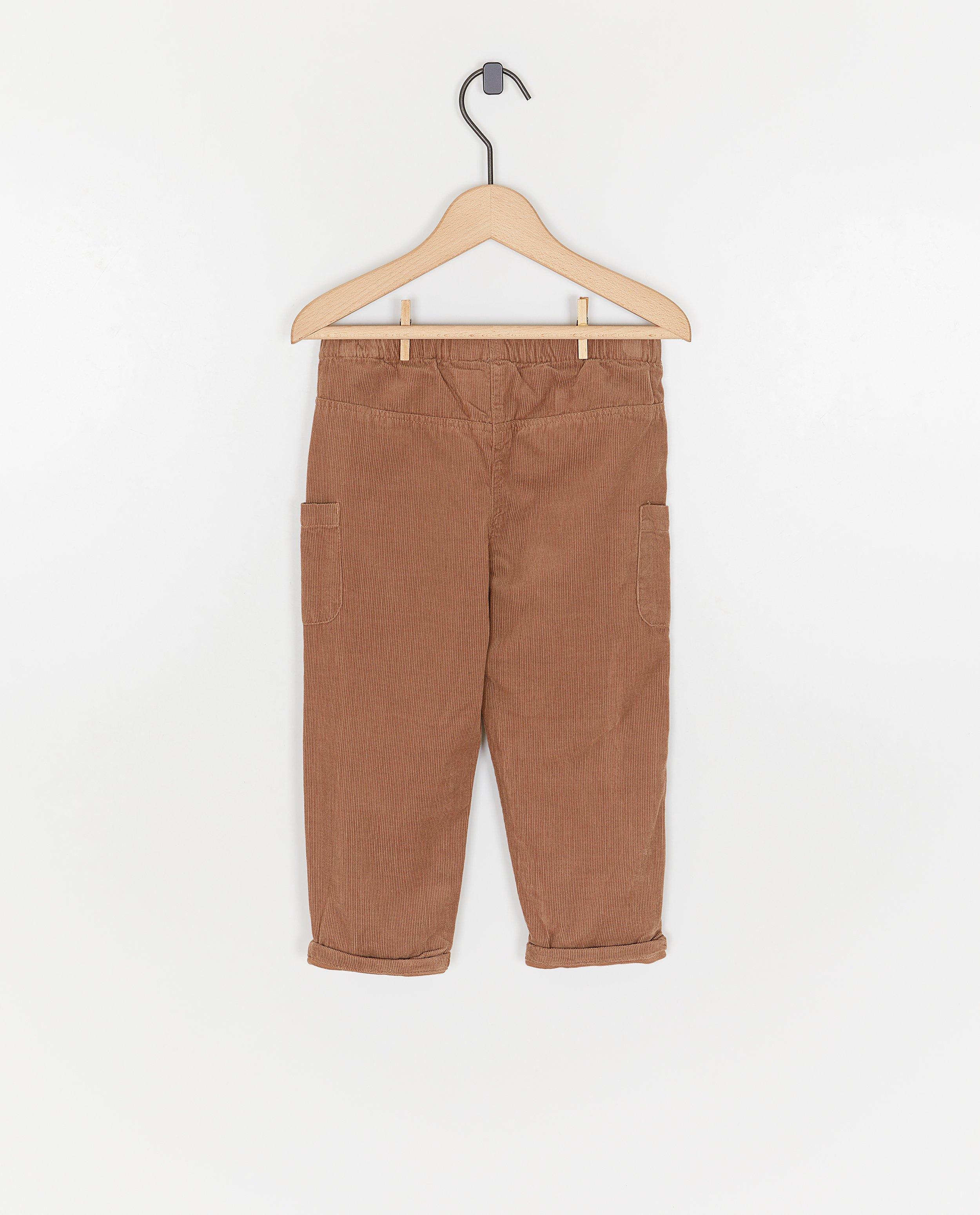 Broeken - Broek van fijn ribfluweel