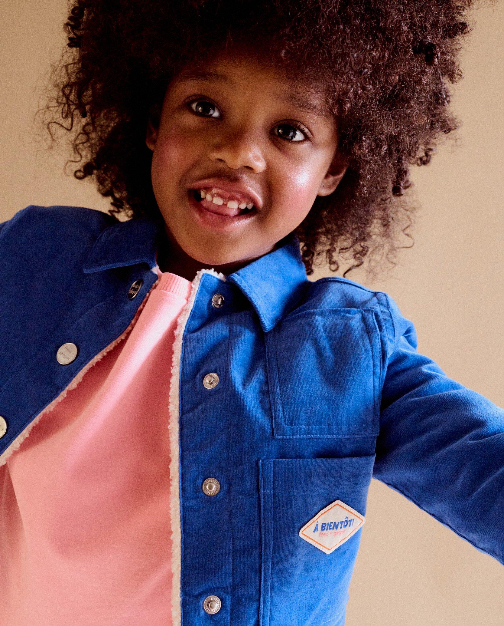 Blazers - Vest van fijn ribfluweel, oversized fit