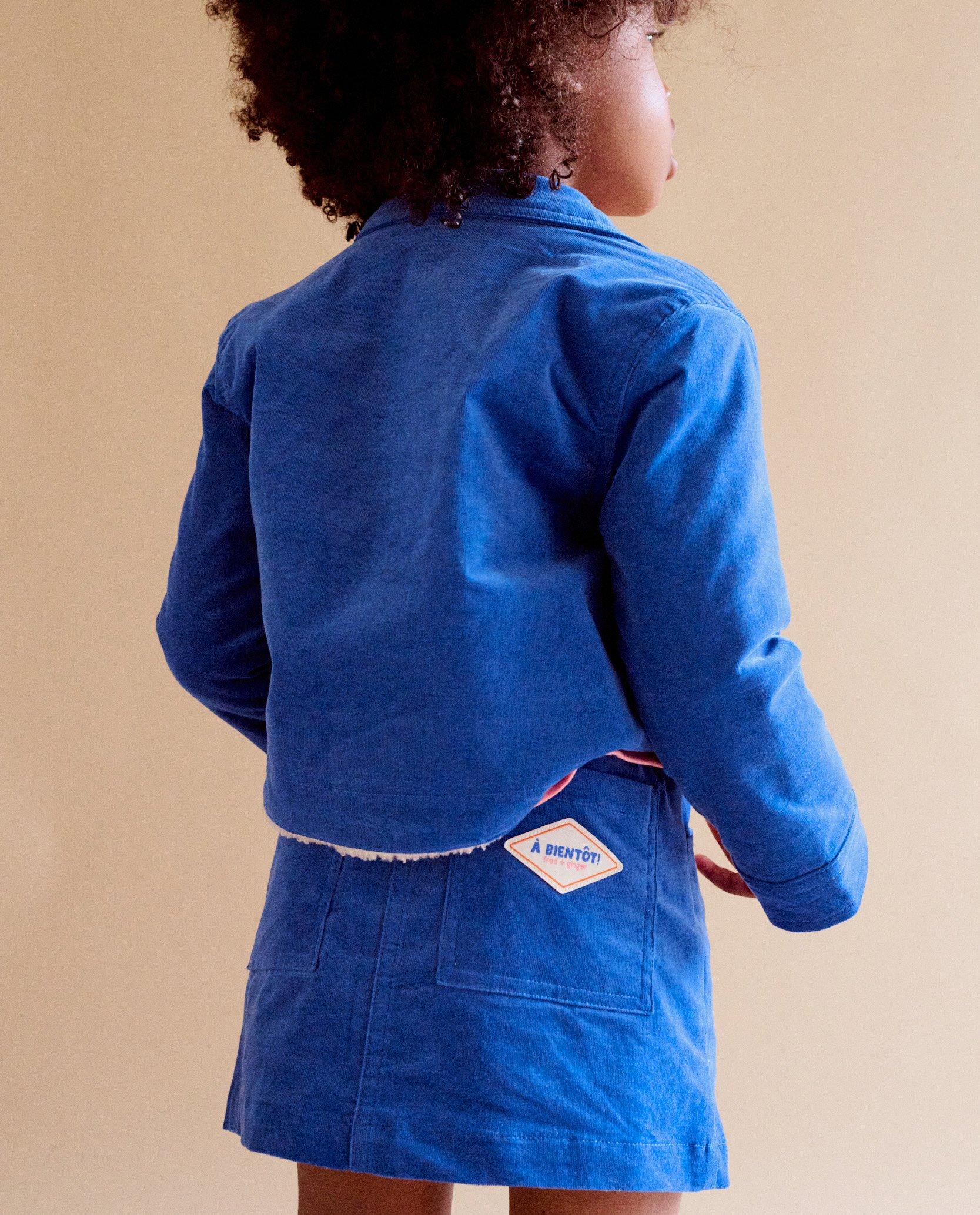 Blazers - Vest van fijn ribfluweel, oversized fit