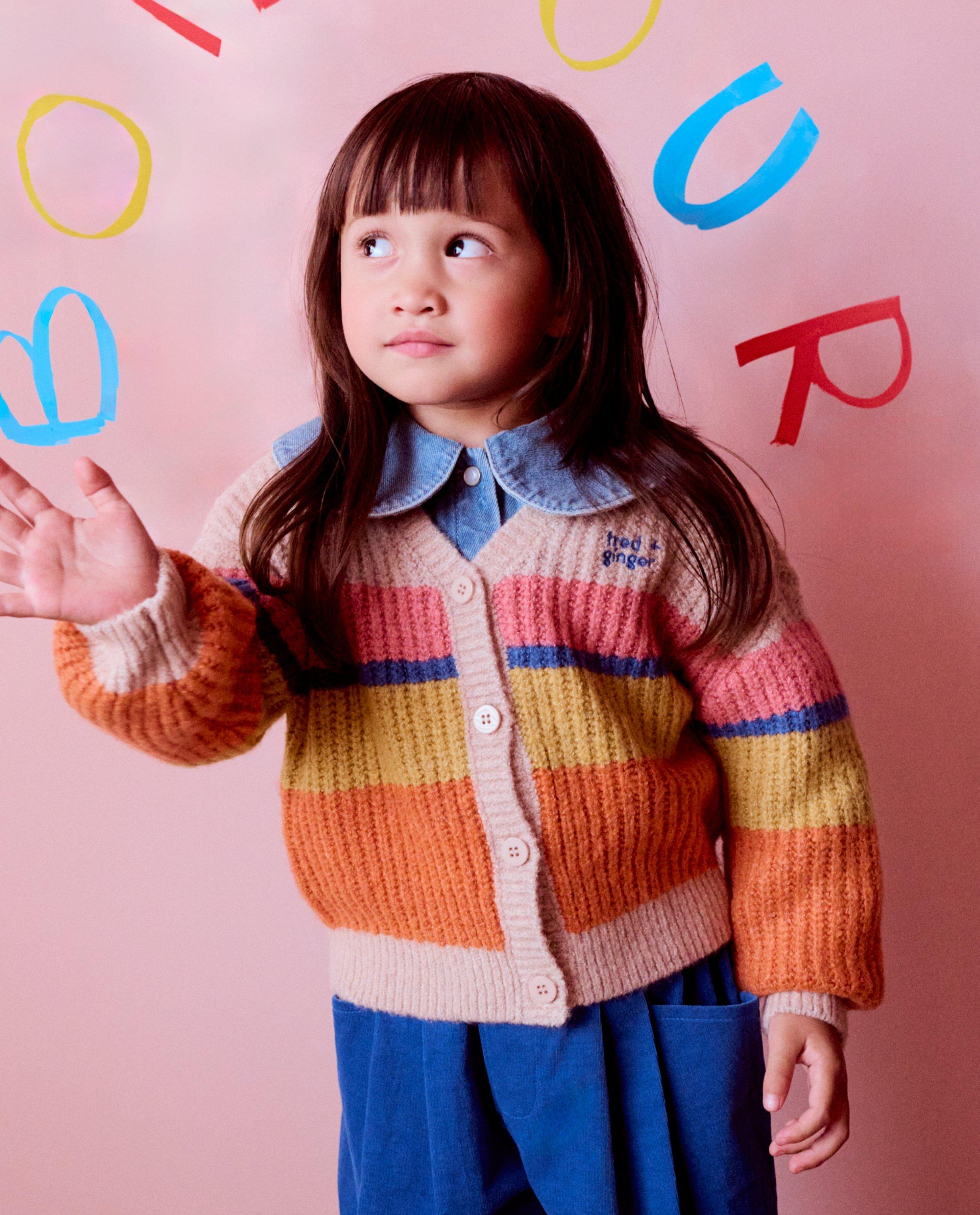 Gebreide cardigan met strepen - null - Fred + Ginger