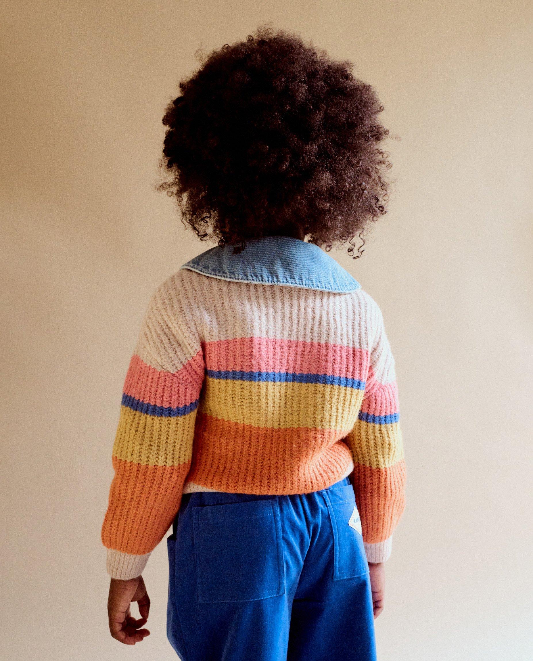 Cardigan - Gebreide cardigan met strepen