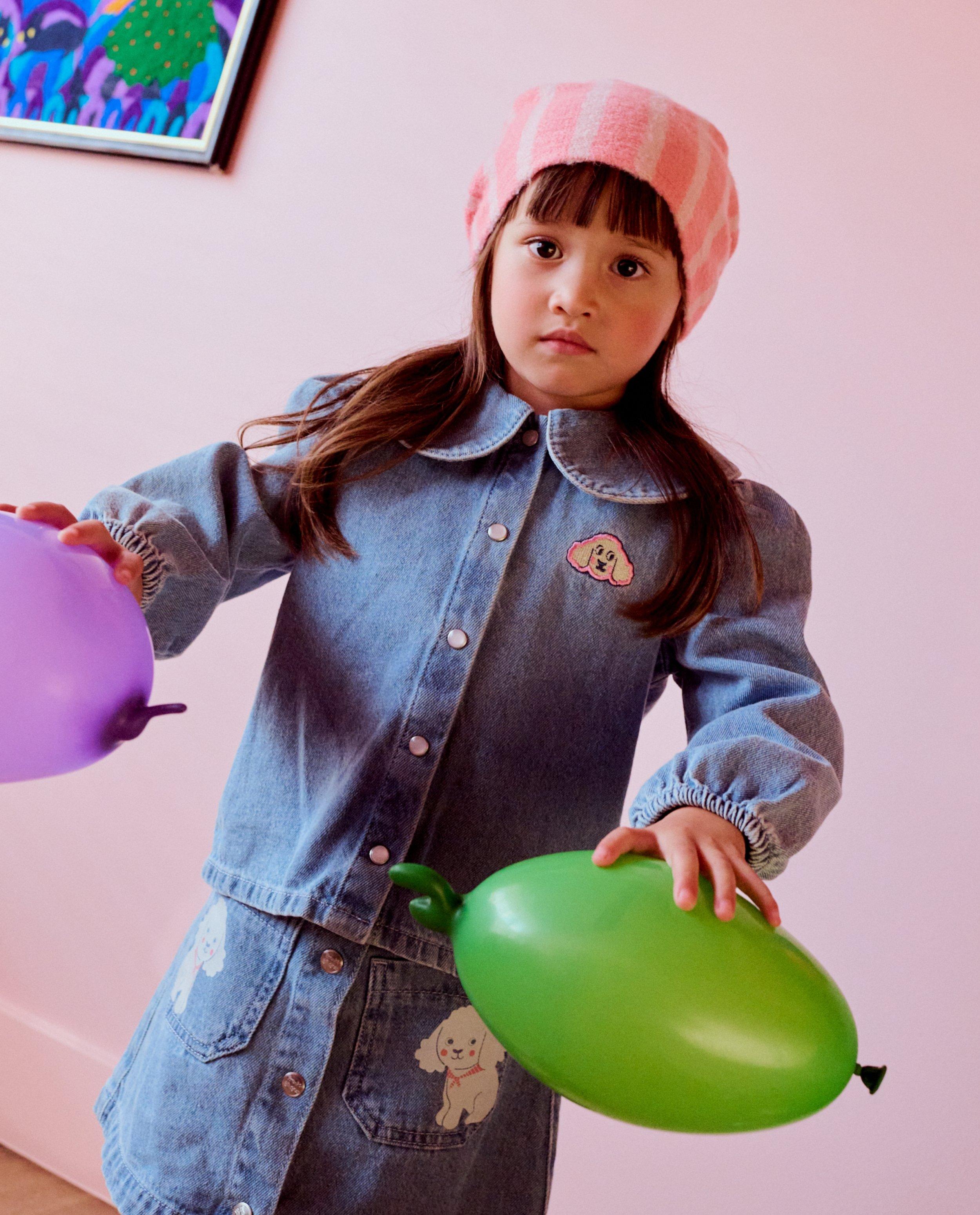 Blouse van jeans met patch - Product Detail - lichtblauw - afbeelding nummer 1