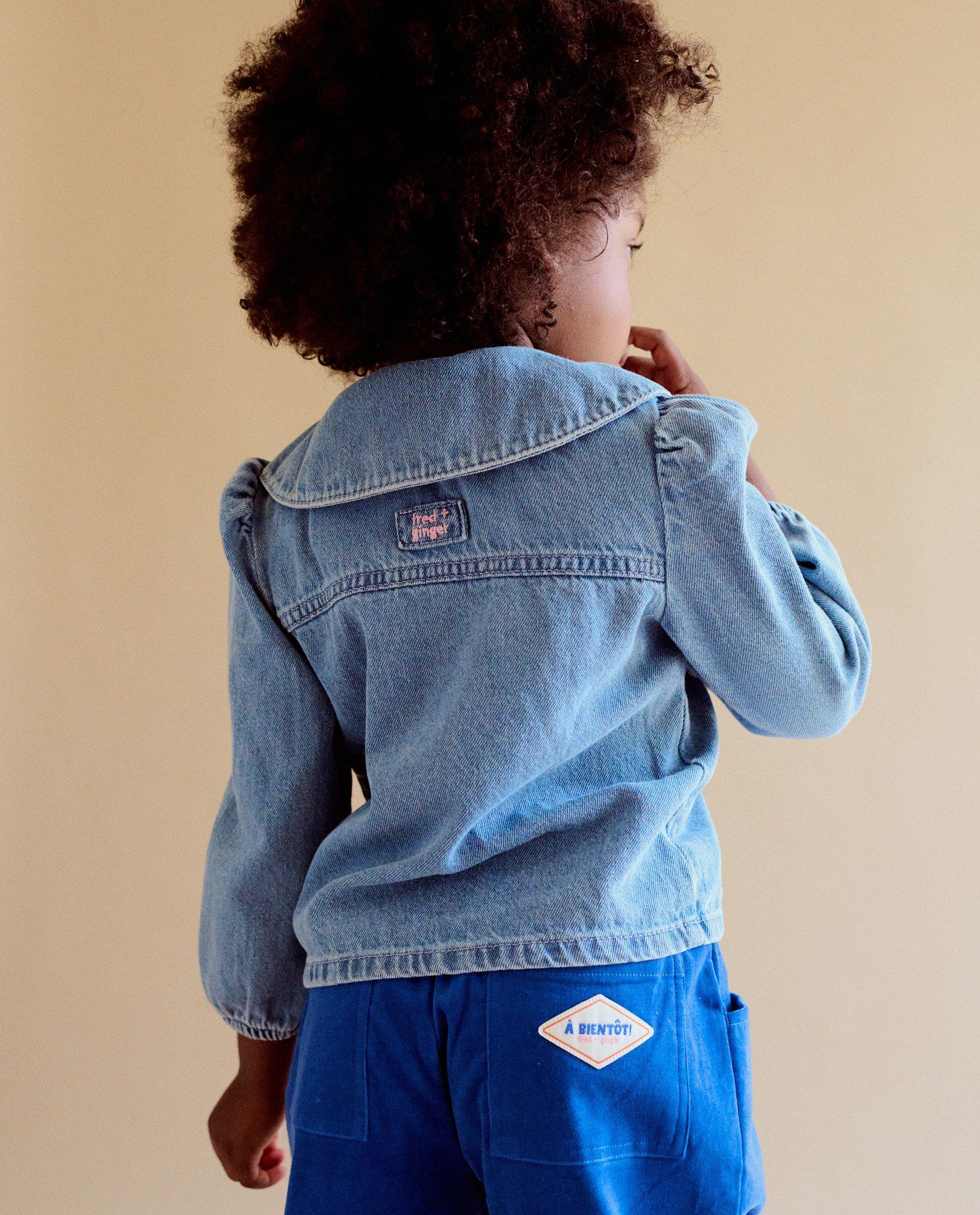 Blouse van jeans met patch - Product Detail - lichtblauw - afbeelding nummer 4