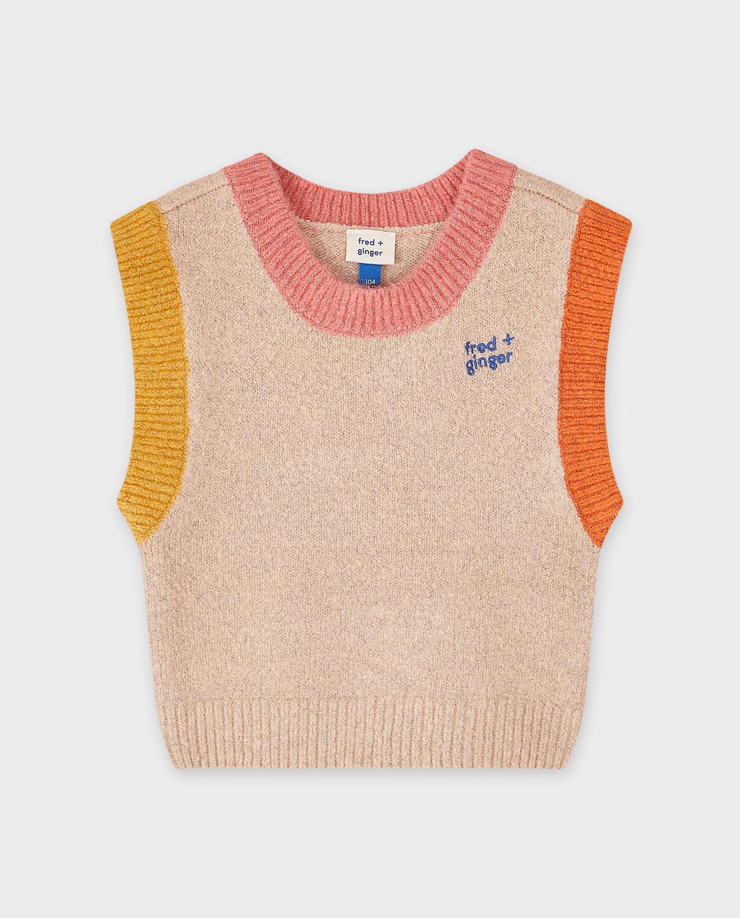 Cardigan - Debardeur met geborduurd opschrift