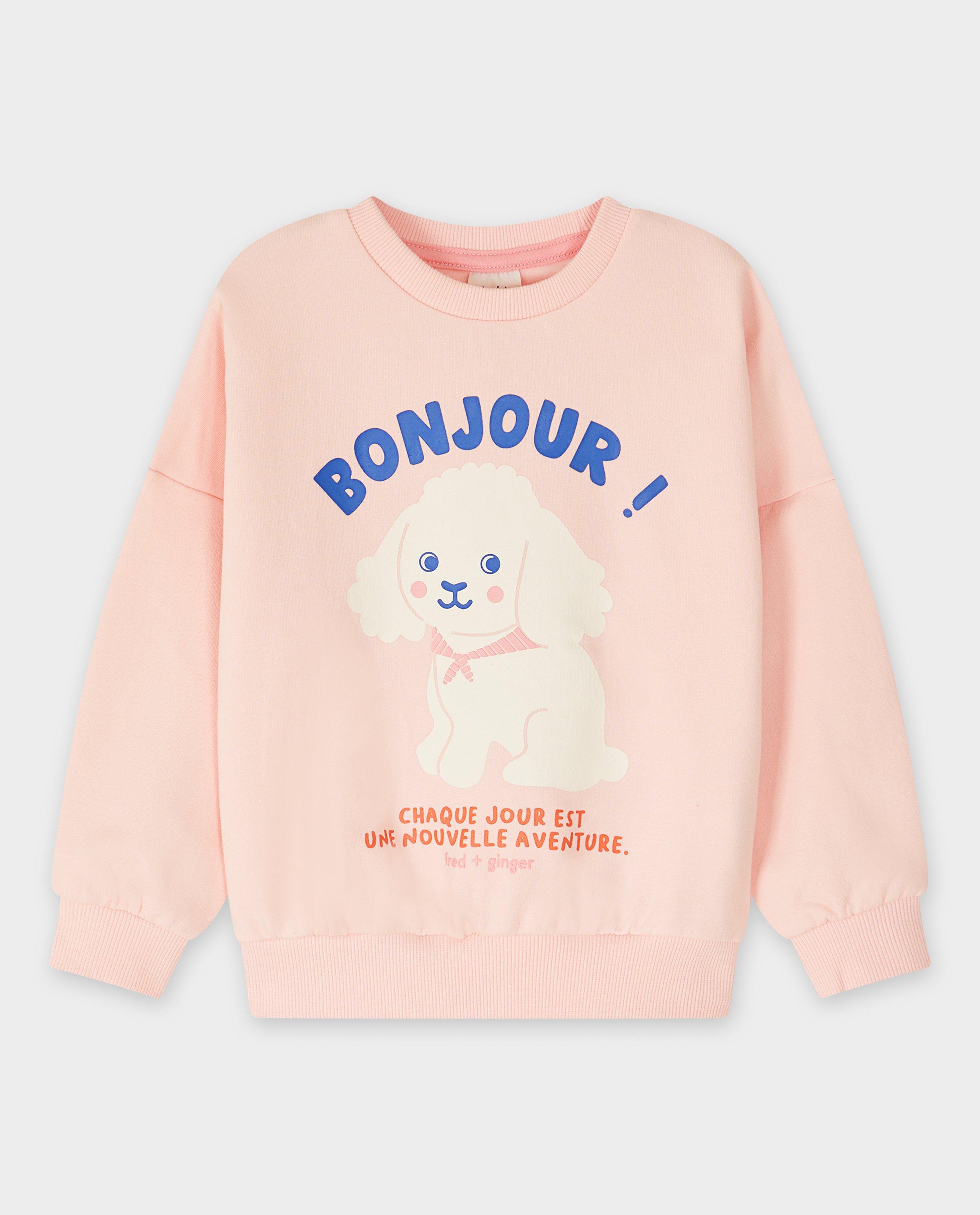 Sweaters - Sweater met print hond, loose fit