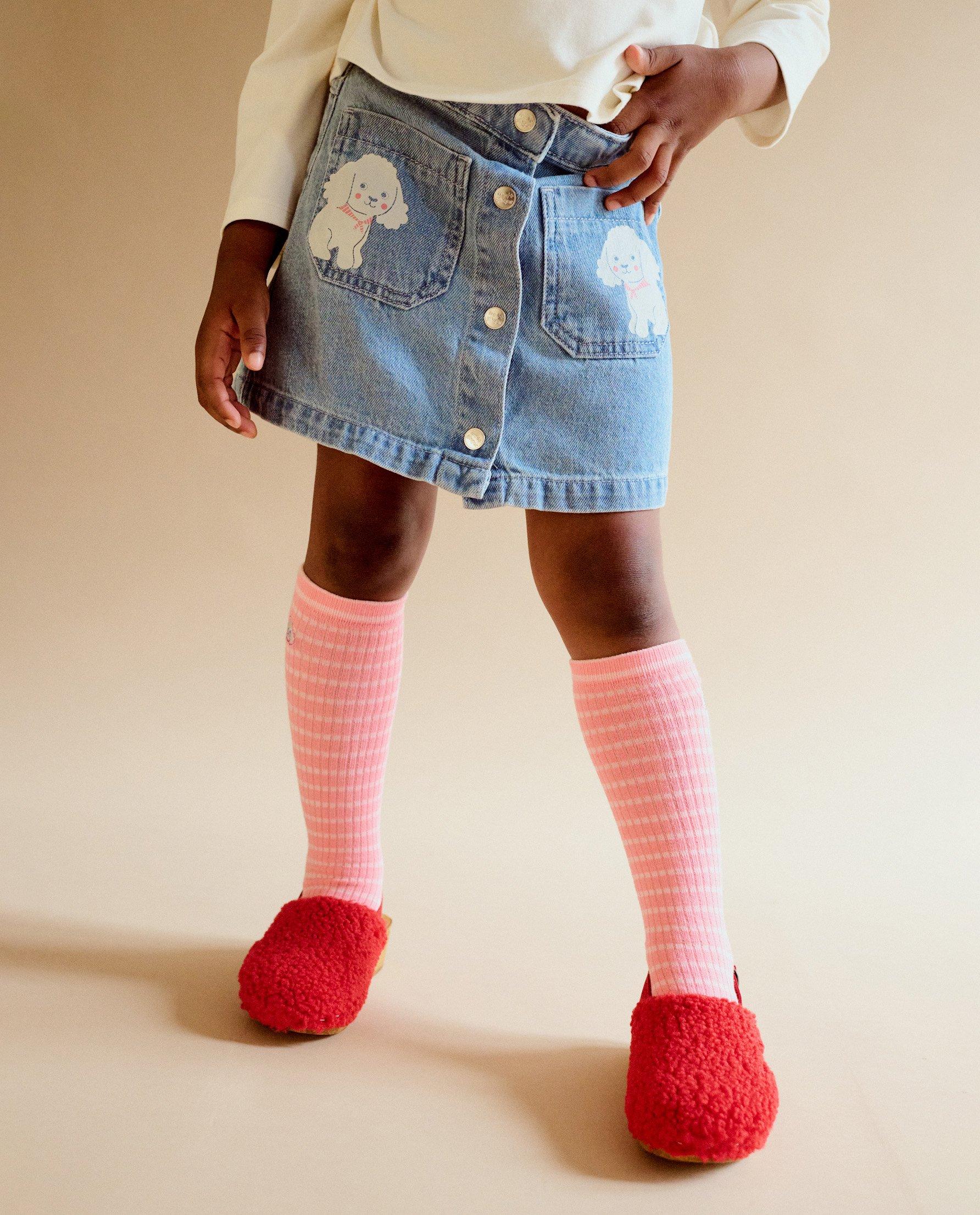 Rokken - Jeansrok met print honden