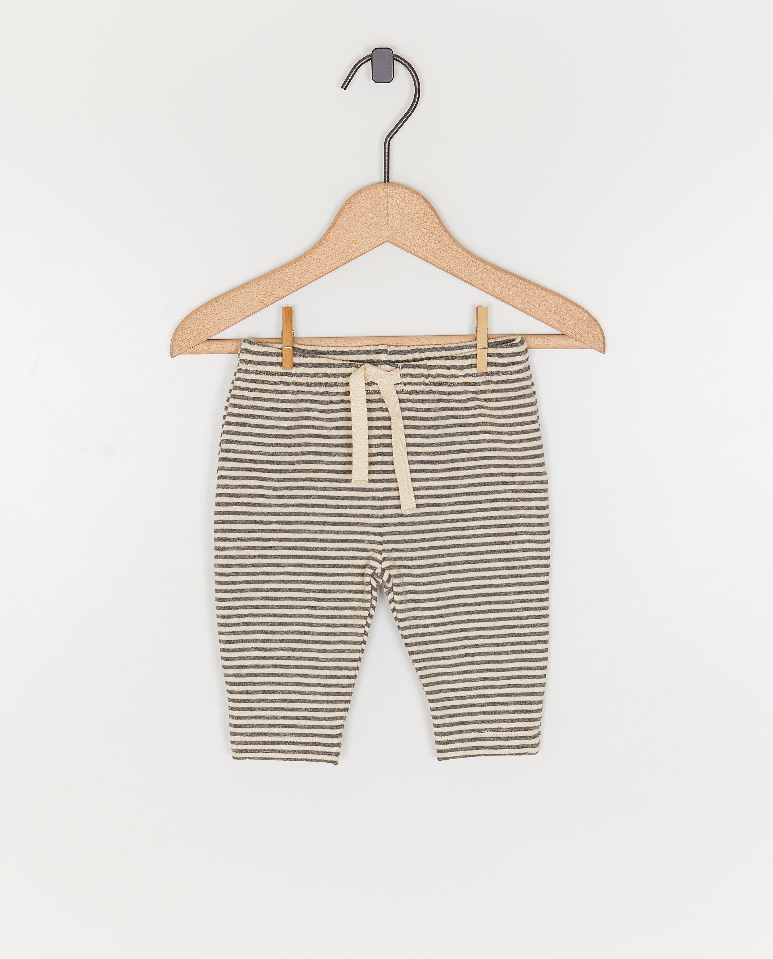 Broek met strepen, regular fit