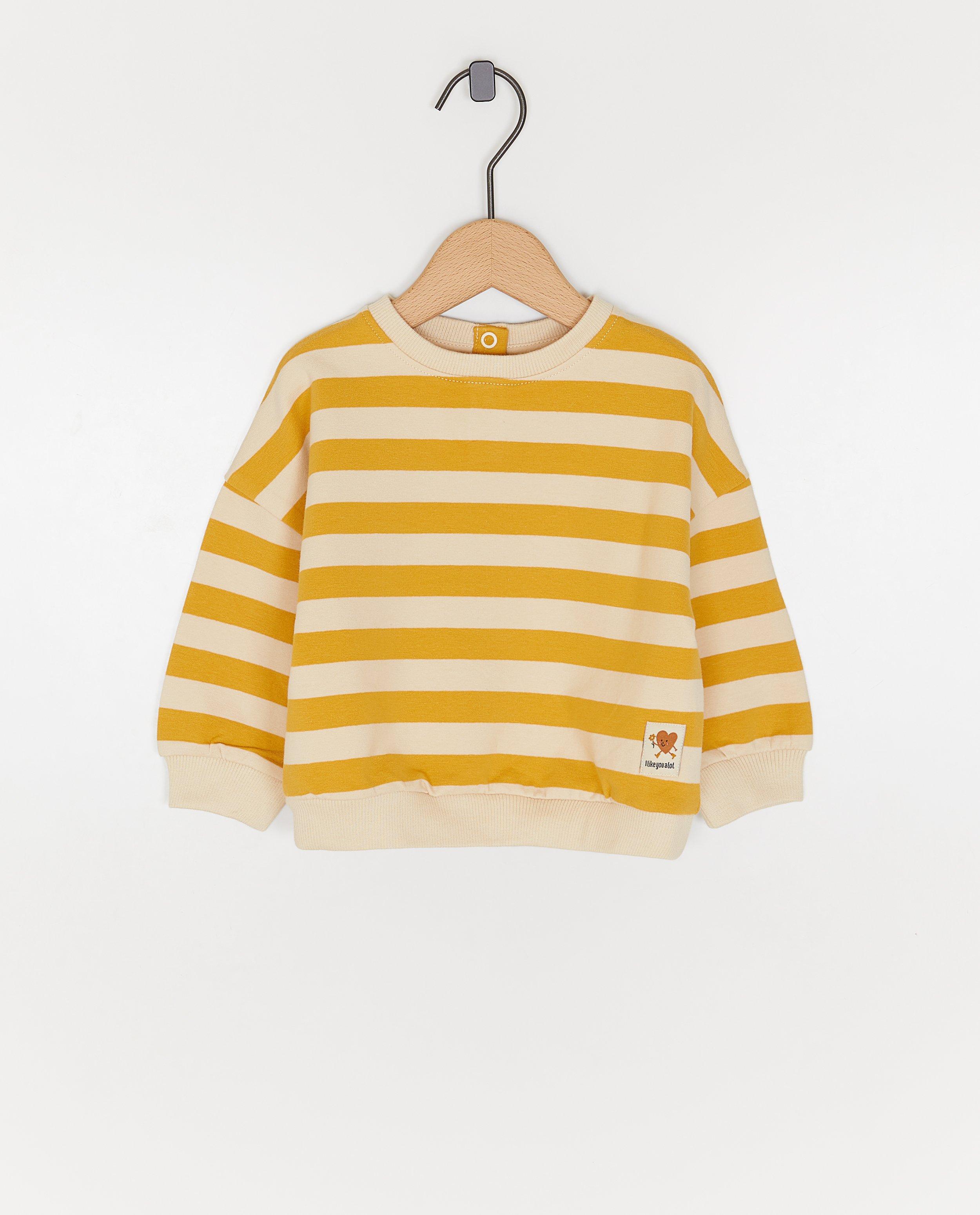 Sweater met strepen - Product Detail - geel - afbeelding nummer 1