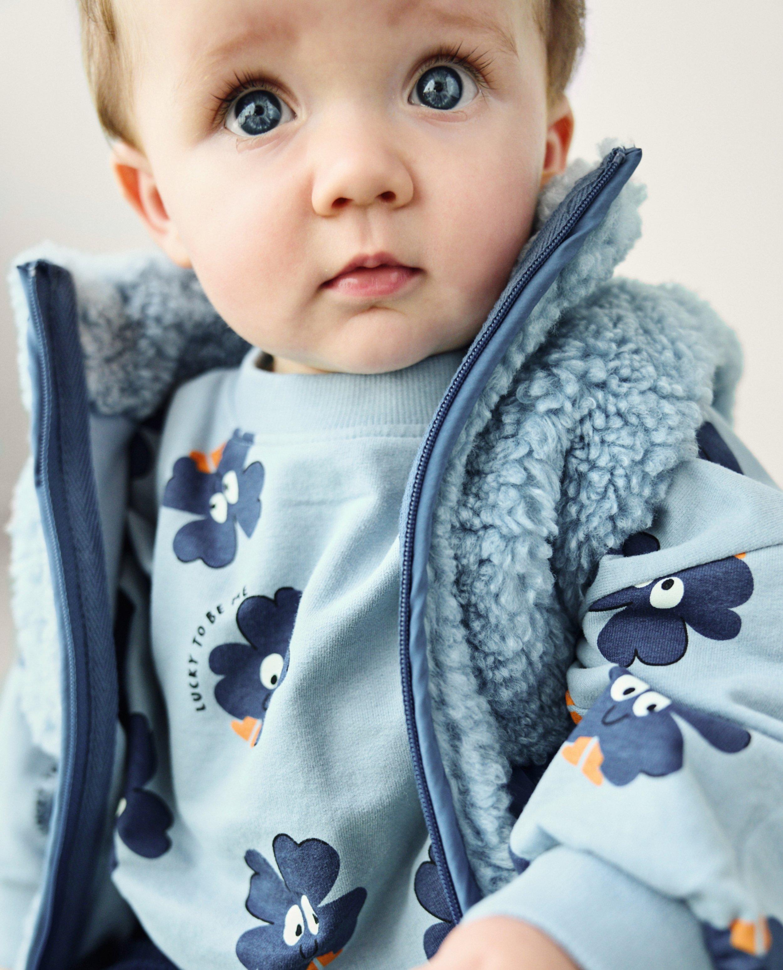 Teddy vest met color block - null - Cuddles and Smiles